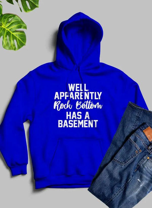 WELL APPARENTLY Rock Bottom Hoodie by Merch