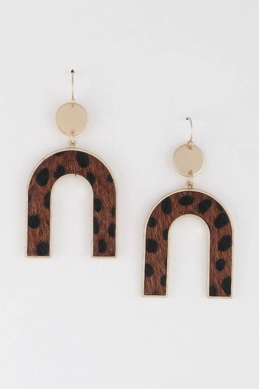 Women's Animal Print Arch Earrings BYMANYC ® New York CONTEMPORARY VIBRANT MODERN JEWELRY - New Collection by BYMANYC New York