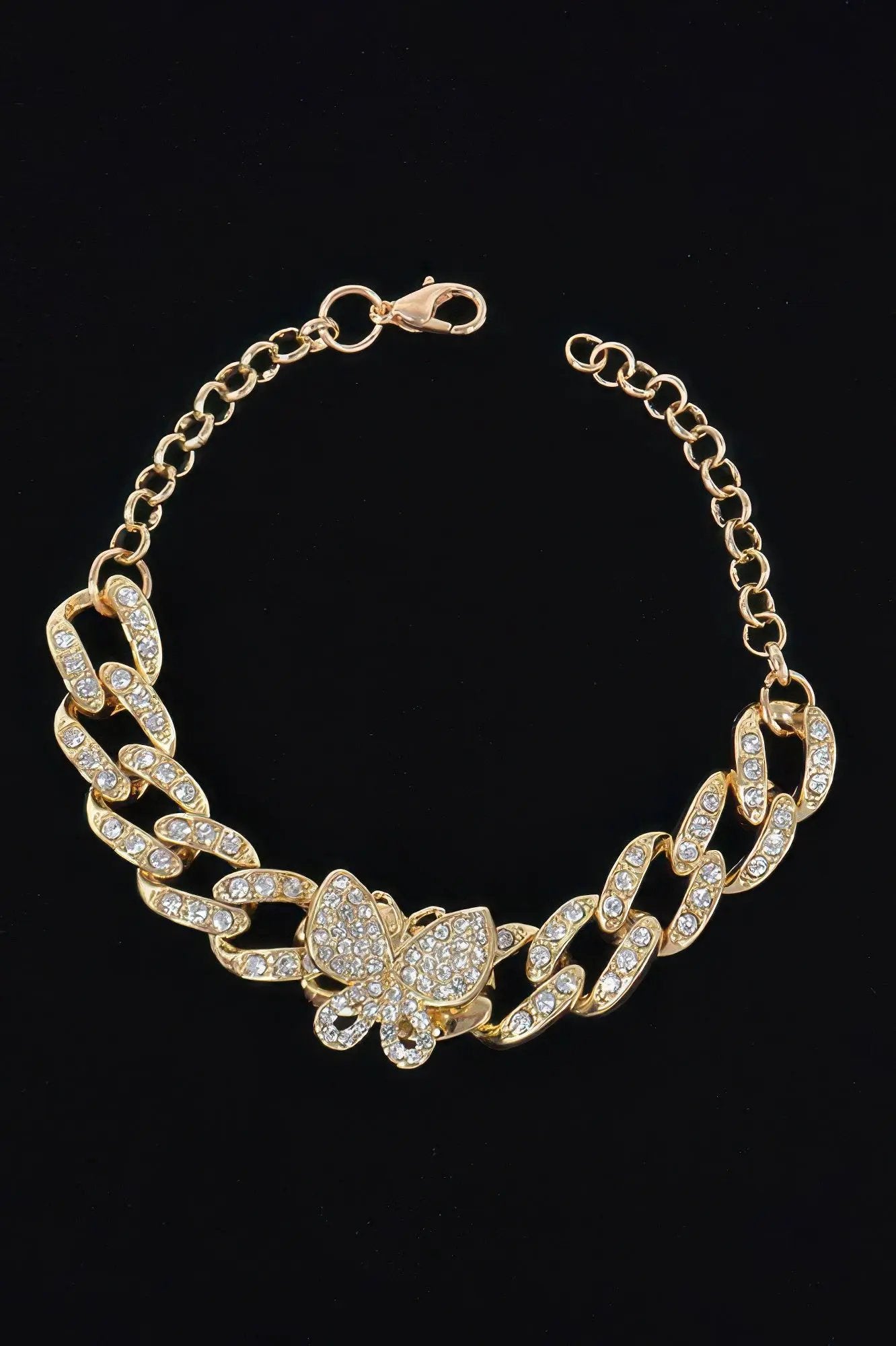 Women's Rhinestone Butterfly Chain Bracelet BYMANYC ® New York CONTEMPORARY VIBRANT MODERN JEWELRY - New Collection by BYMANYC New York