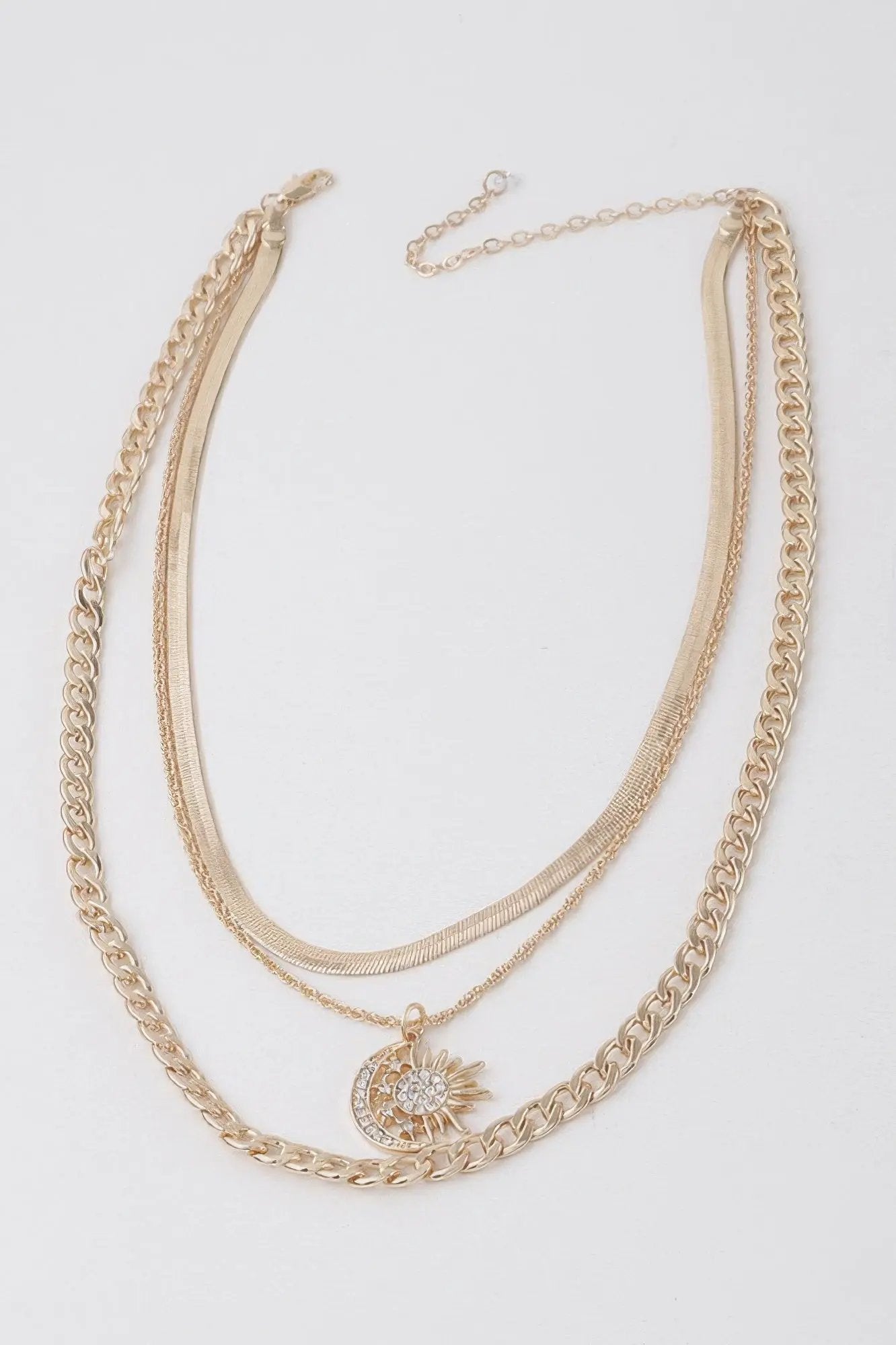Women's Celestial Sun & Moon Chain Necklace BYMANYC ® New York CONTEMPORARY VIBRANT MODERN JEWELRY - New Collection by BYMANYC New York