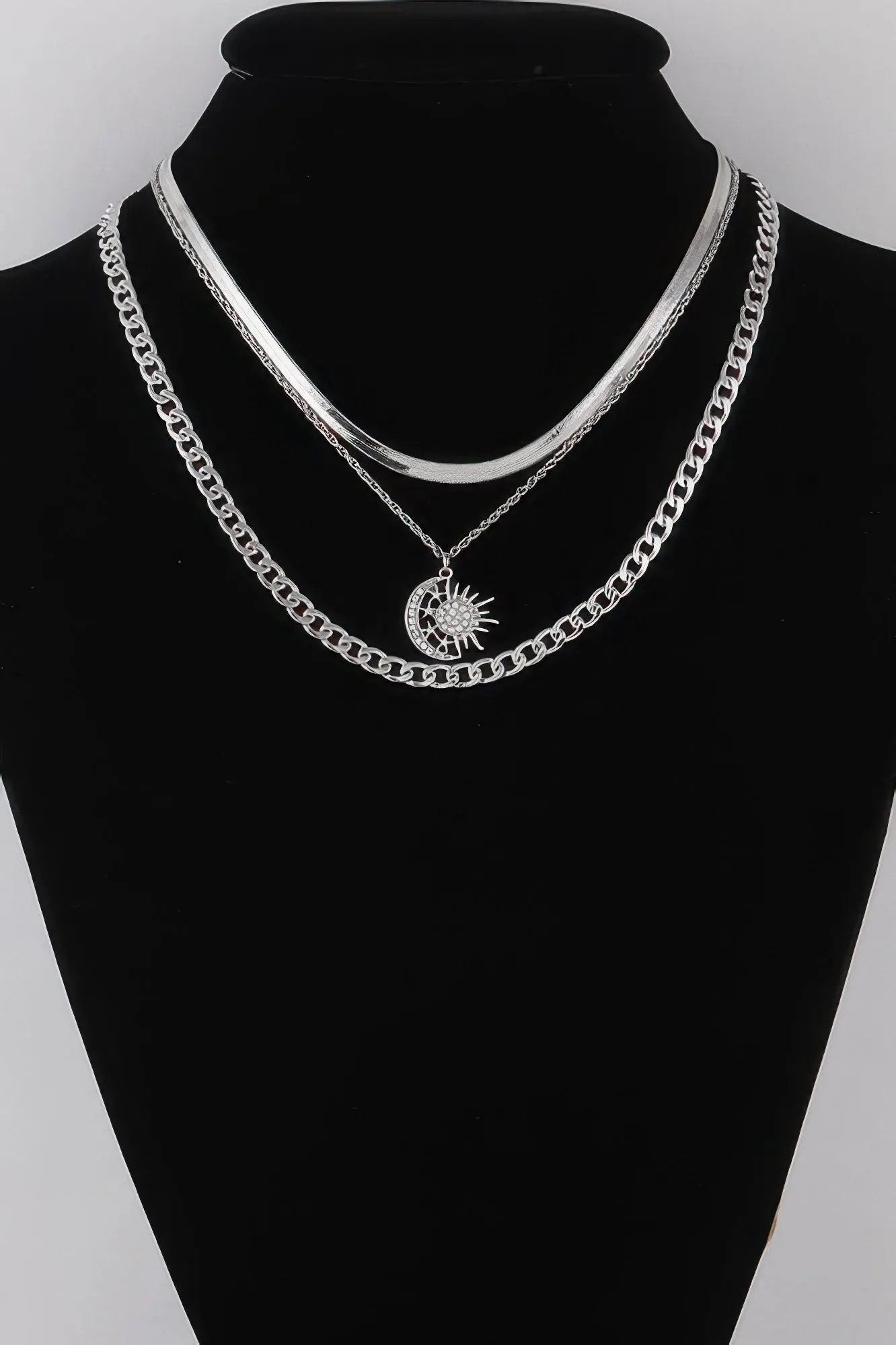 Women's Celestial Sun & Moon Chain Necklace BYMANYC ® New York CONTEMPORARY VIBRANT MODERN JEWELRY - New Collection by BYMANYC New York