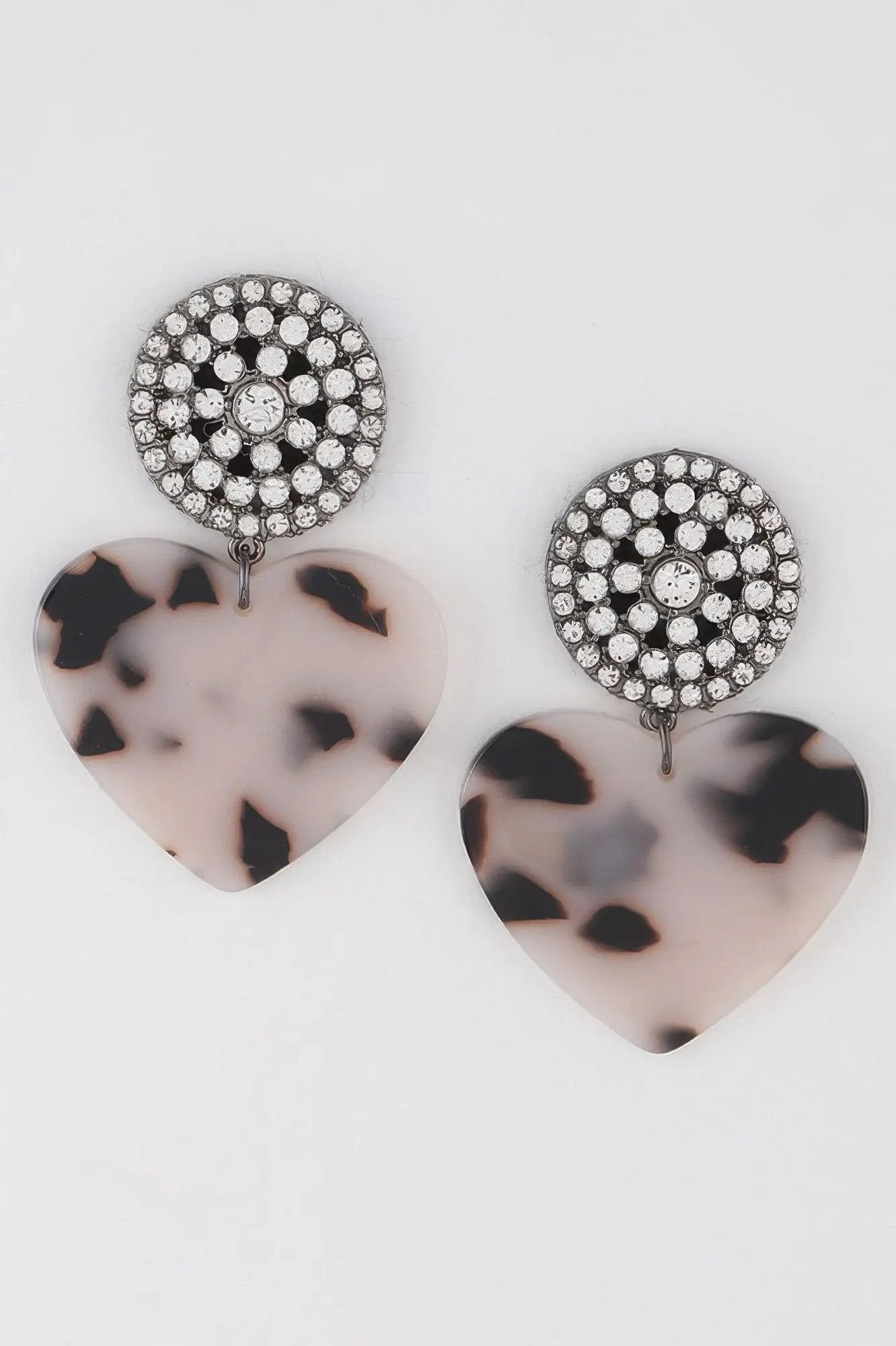 Women's Marbled Heart Drop Earrings BYMANYC ® New York CONTEMPORARY VIBRANT MODERN FASHION - New Collection by BYMANYC New York