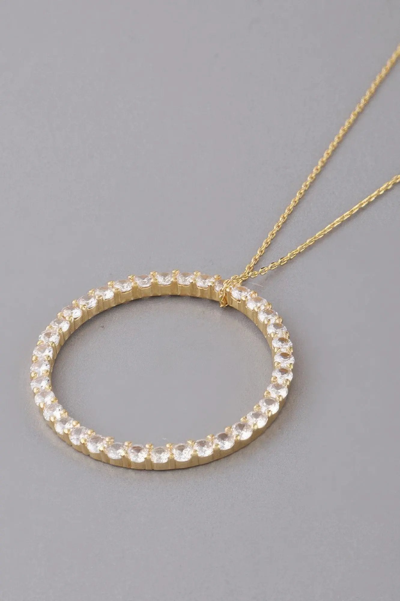 Women's Jewel Lined Circle Pendant Necklace BYMANYC ® New York CONTEMPORARY VIBRANT MODERN FASHION - New Collection by BYMANYC New York