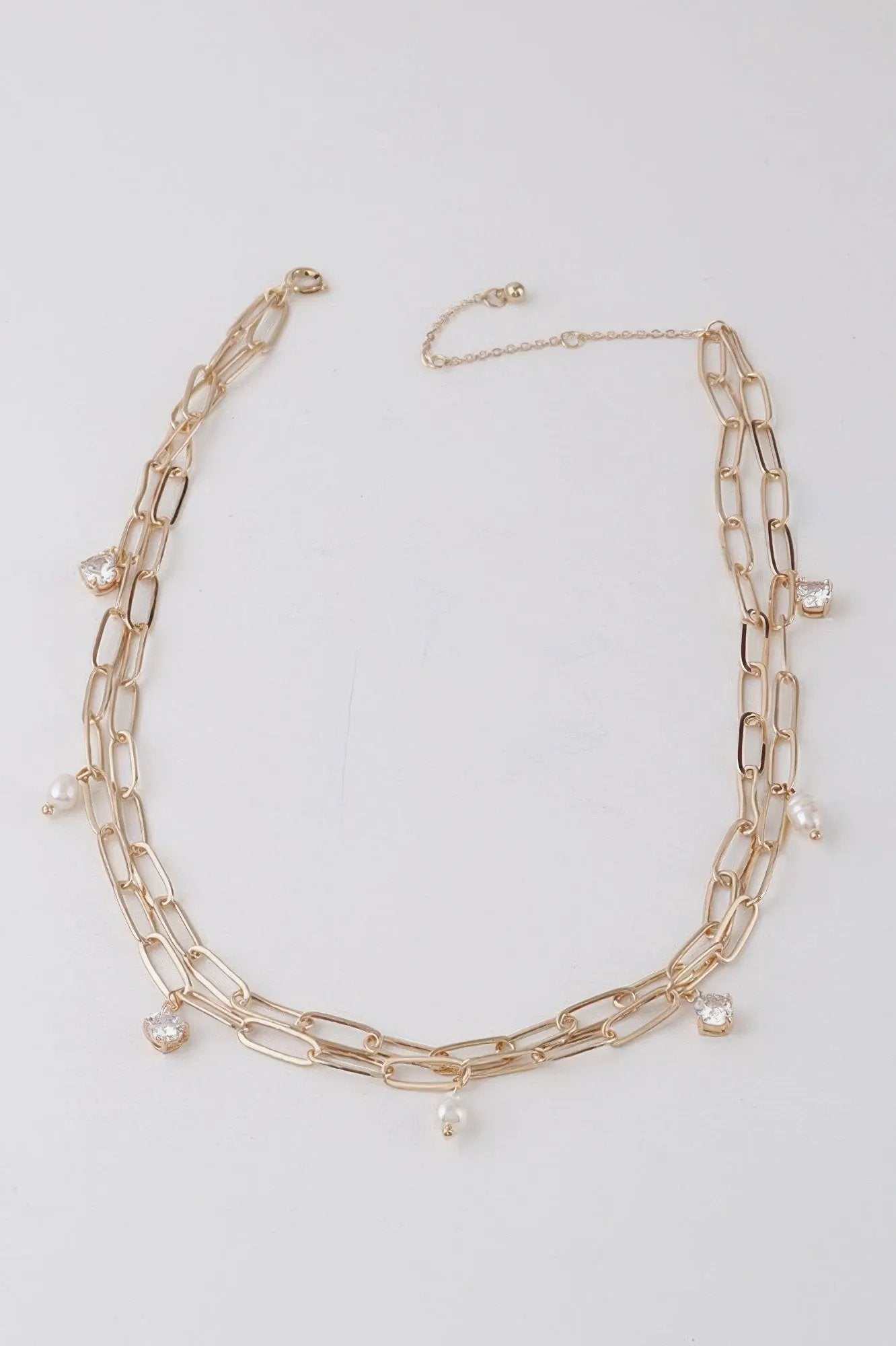 Women's Rhinestone N Bead Chain Necklace BYMANYC ® New York CONTEMPORARY VIBRANT MODERN FASHION - New Collection by BYMANYC New York