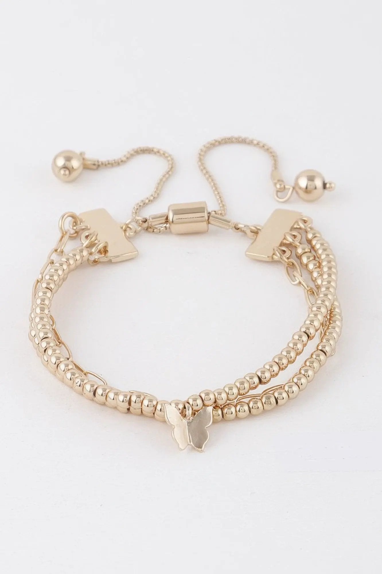 Women's Beaded Butterfly Charm Bracelet BYMANYC ® New York CONTEMPORARY VIBRANT MODERN FASHION - New Collection by BYMANYC New York