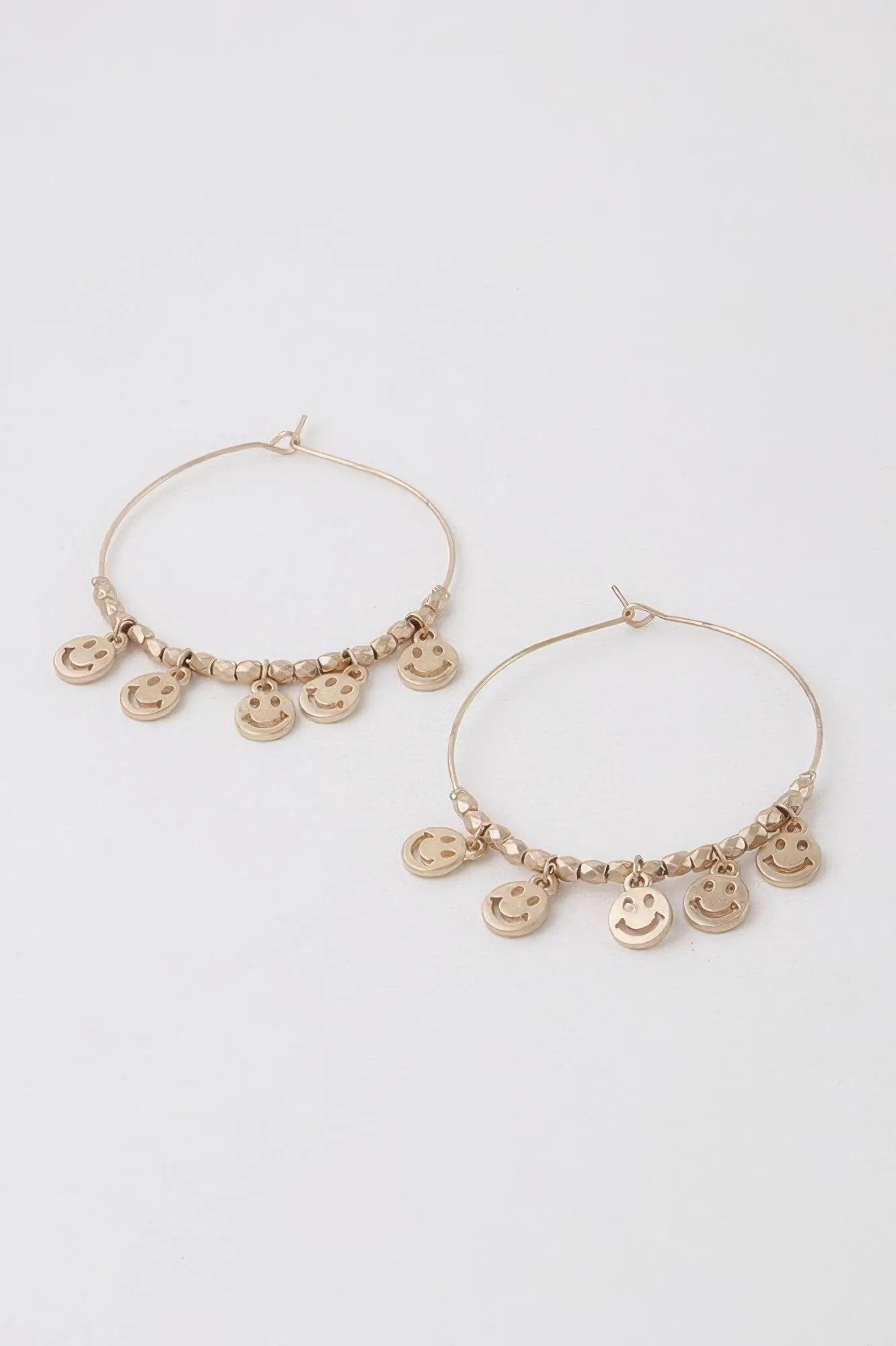 Women's Smiley Face Charms Hoop Earrings BYMANYC ® New York CONTEMPORARY VIBRANT MODERN JEWELRY - New Collection by BYMANYC New York