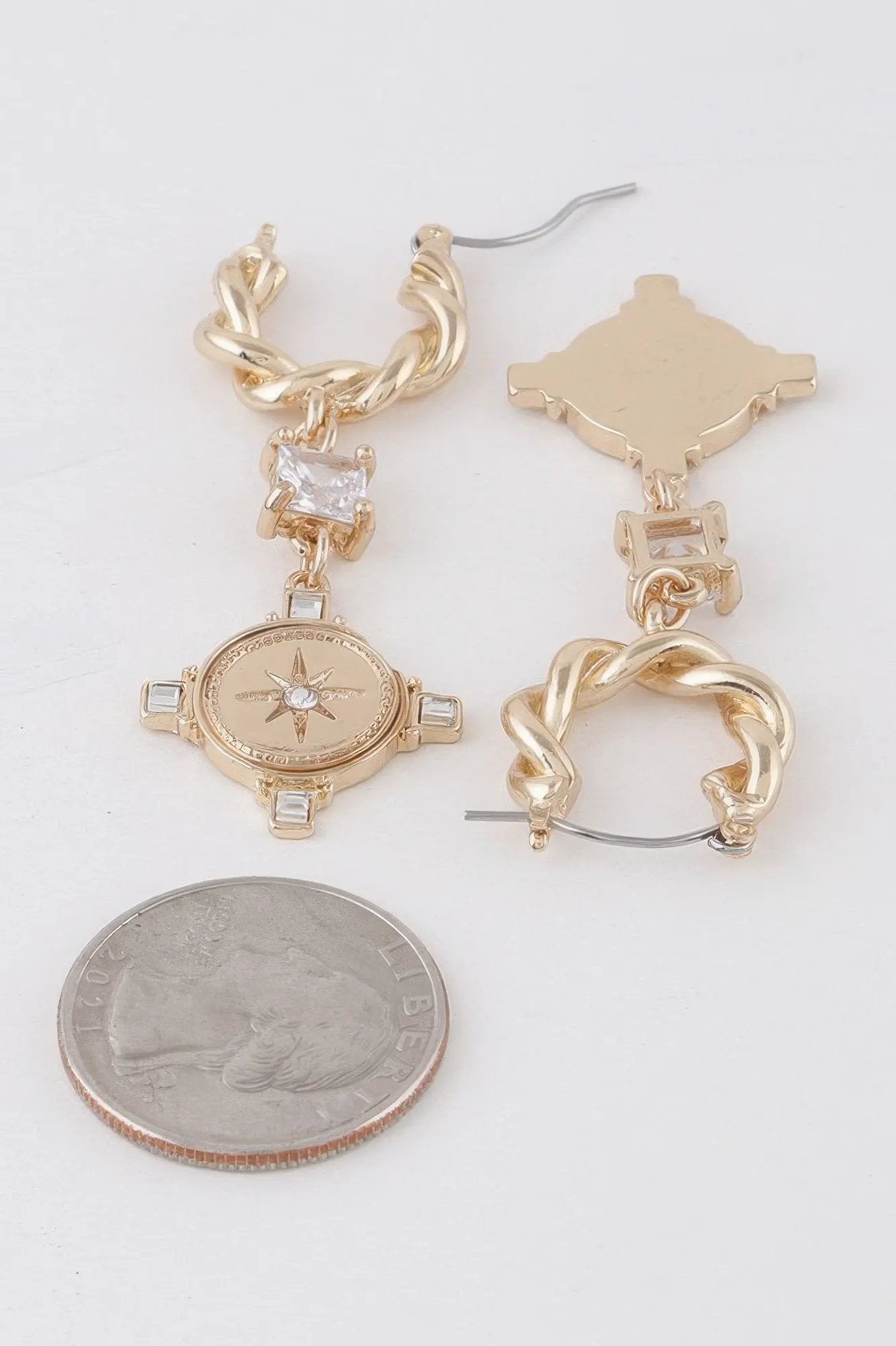 Women's Twisted Shining Star Drop Earrings BYMANYC ® New York CONTEMPORARY VIBRANT MODERN JEWELRY - New Collection by BYMANYC New York