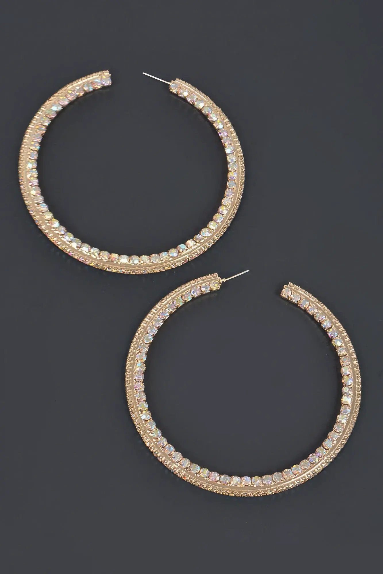 Women's 80mm Rhinestone Hoop Earrings BYMANYC ® New York CONTEMPORARY VIBRANT MODERN FASHION - New Collection by BYMANYC New York