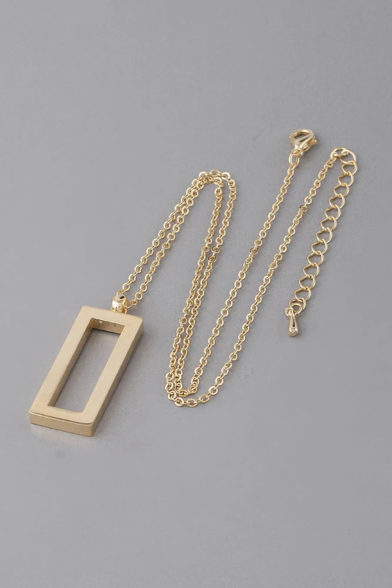 Women's Open Rectangle Pendant Necklace BYMANYC ® New York CONTEMPORARY VIBRANT MODERN FASHION - New Collection by BYMANYC New York
