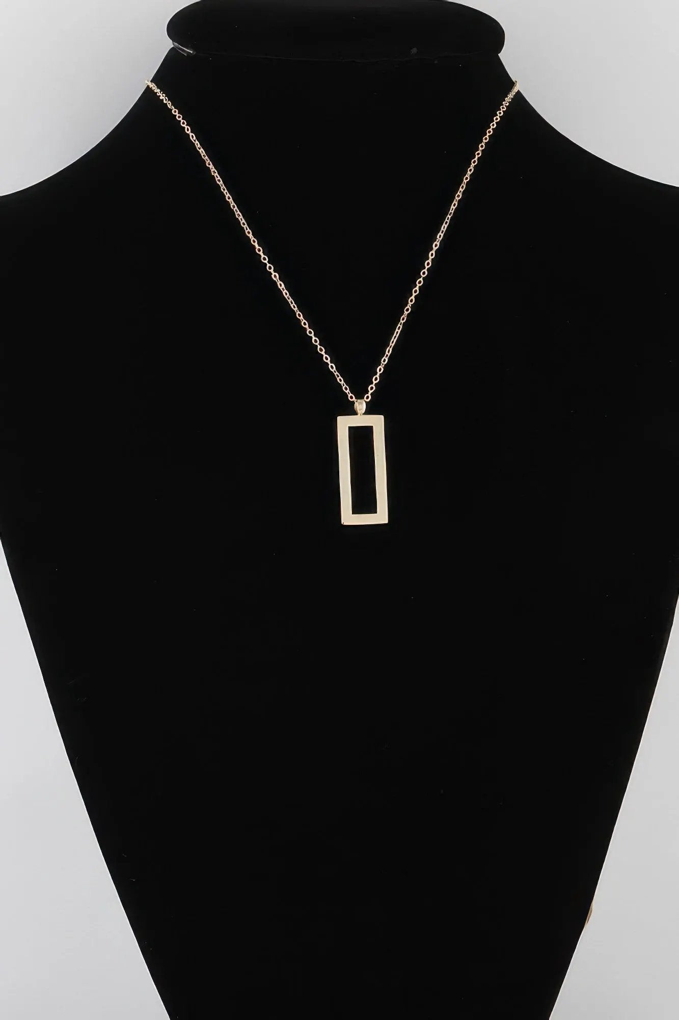 Women's Open Rectangle Pendant Necklace BYMANYC ® New York CONTEMPORARY VIBRANT MODERN FASHION - New Collection by BYMANYC New York