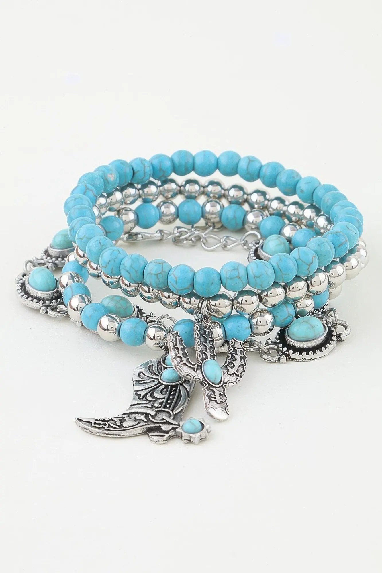 Women's Antique Cowboy Boot Beaded Bracelet BYMANYC ® New York CONTEMPORARY VIBRANT MODERN JEWELRY - New Collection by BYMANYC New York
