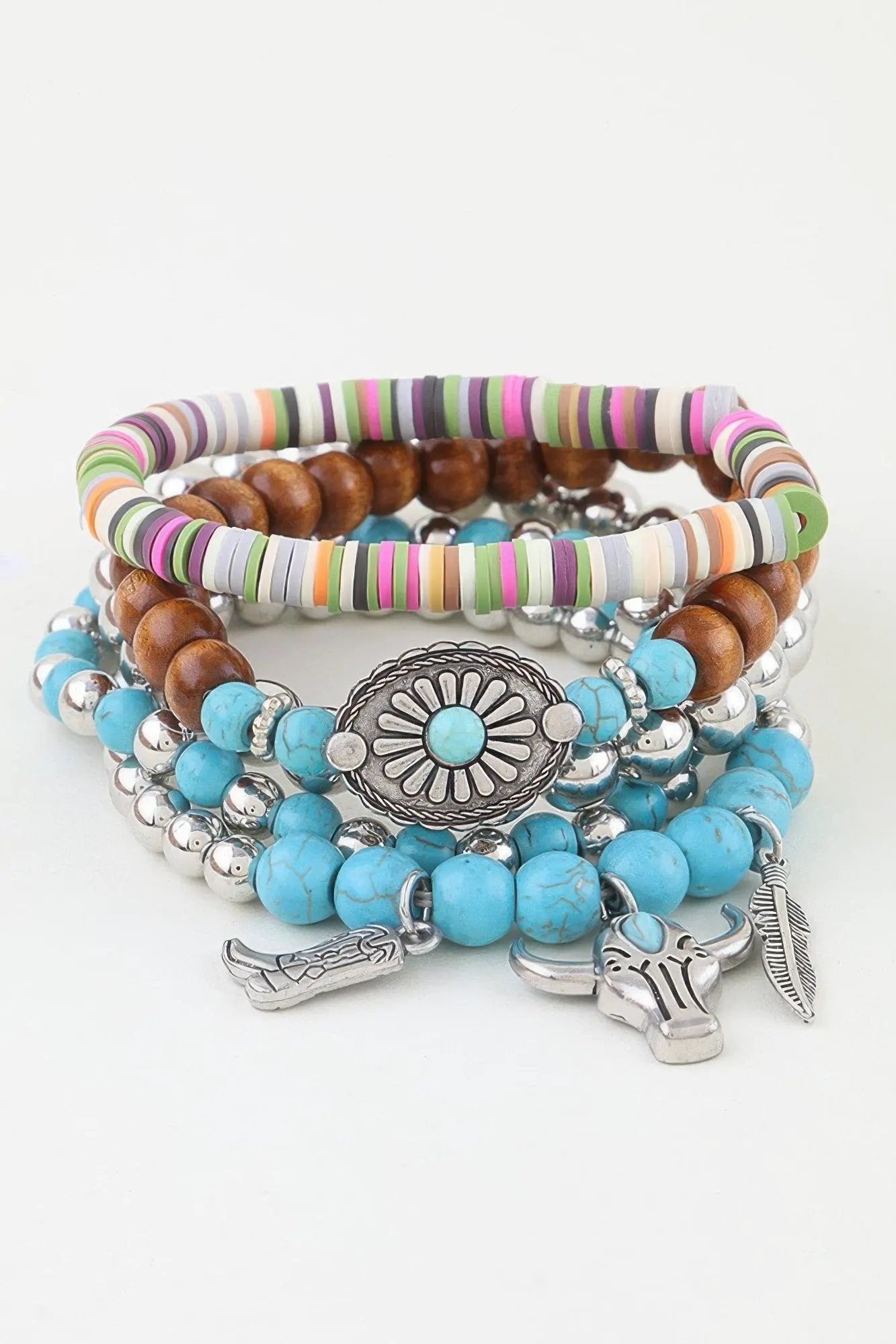 Women's Multi Antique Wild West Beaded Bracelet BYMANYC ® New York CONTEMPORARY VIBRANT MODERN JEWELRY - New Collection by BYMANYC New York