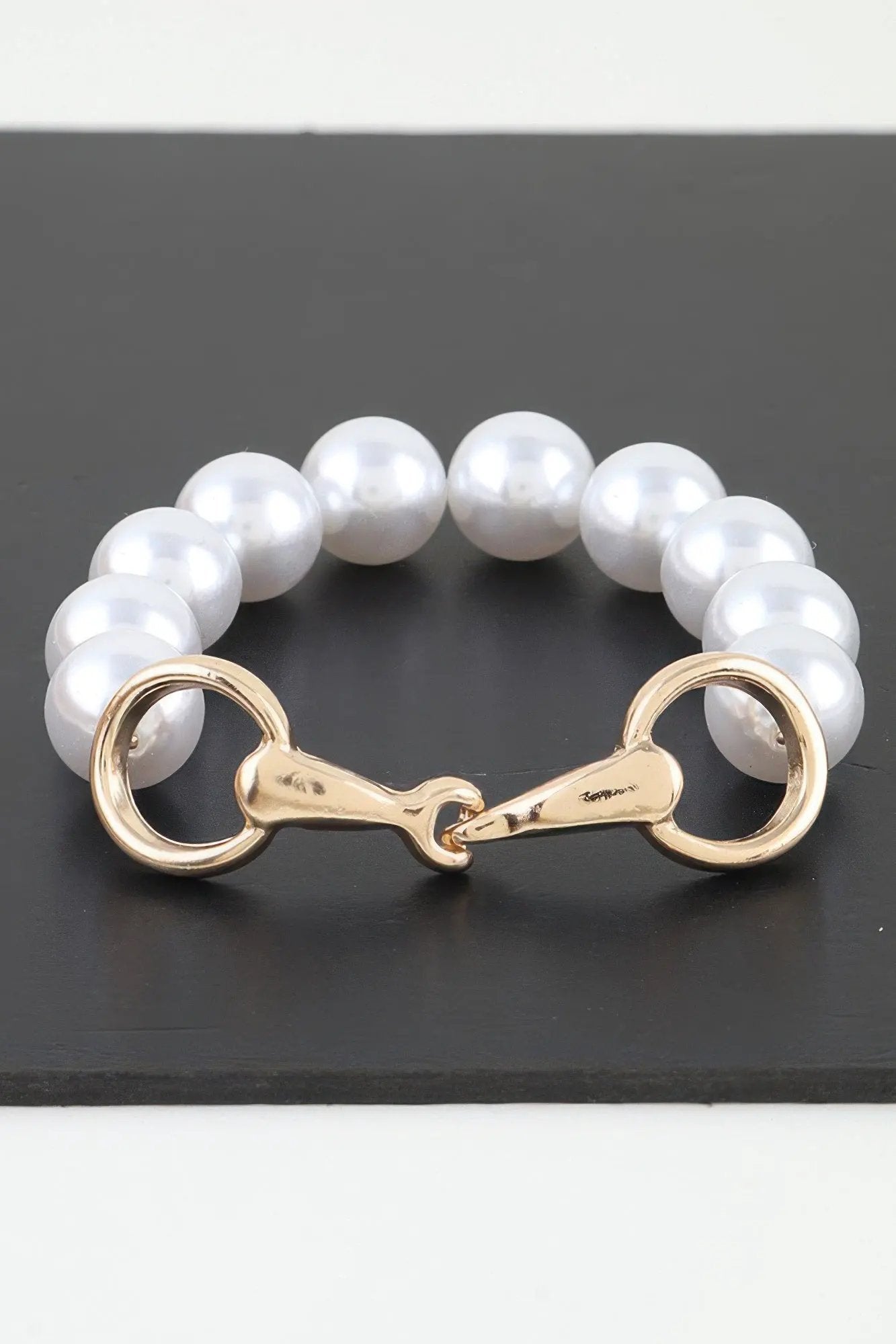 Women's Toggle Bracelet Pearl Beaded BYMANYC ® New York ELEGANT LUSTROUS BEADED PULSERA - New Collection by BYMANYC New York