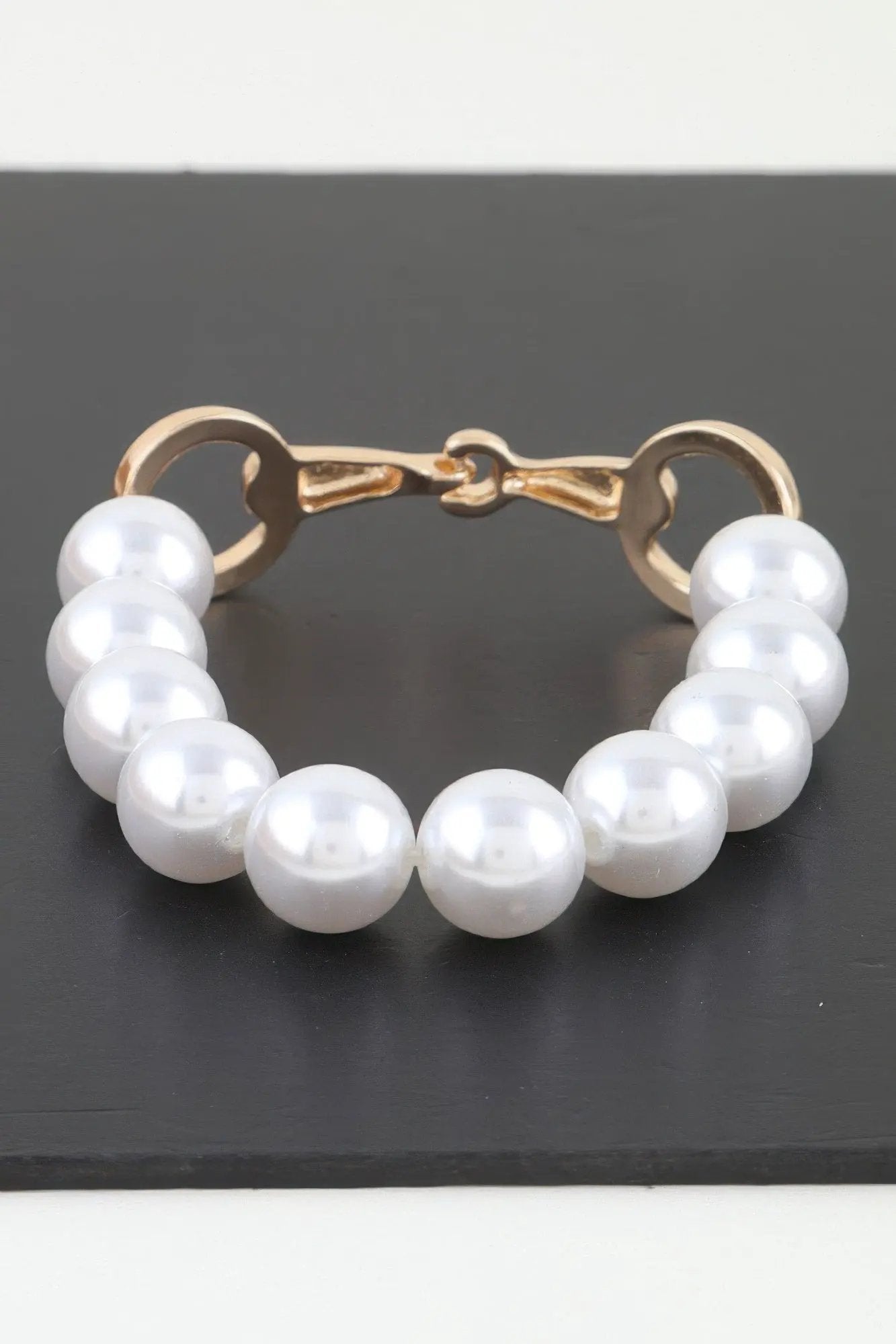 Women's Toggle Bracelet Pearl Beaded BYMANYC ® New York ELEGANT LUSTROUS BEADED PULSERA - New Collection by BYMANYC New York