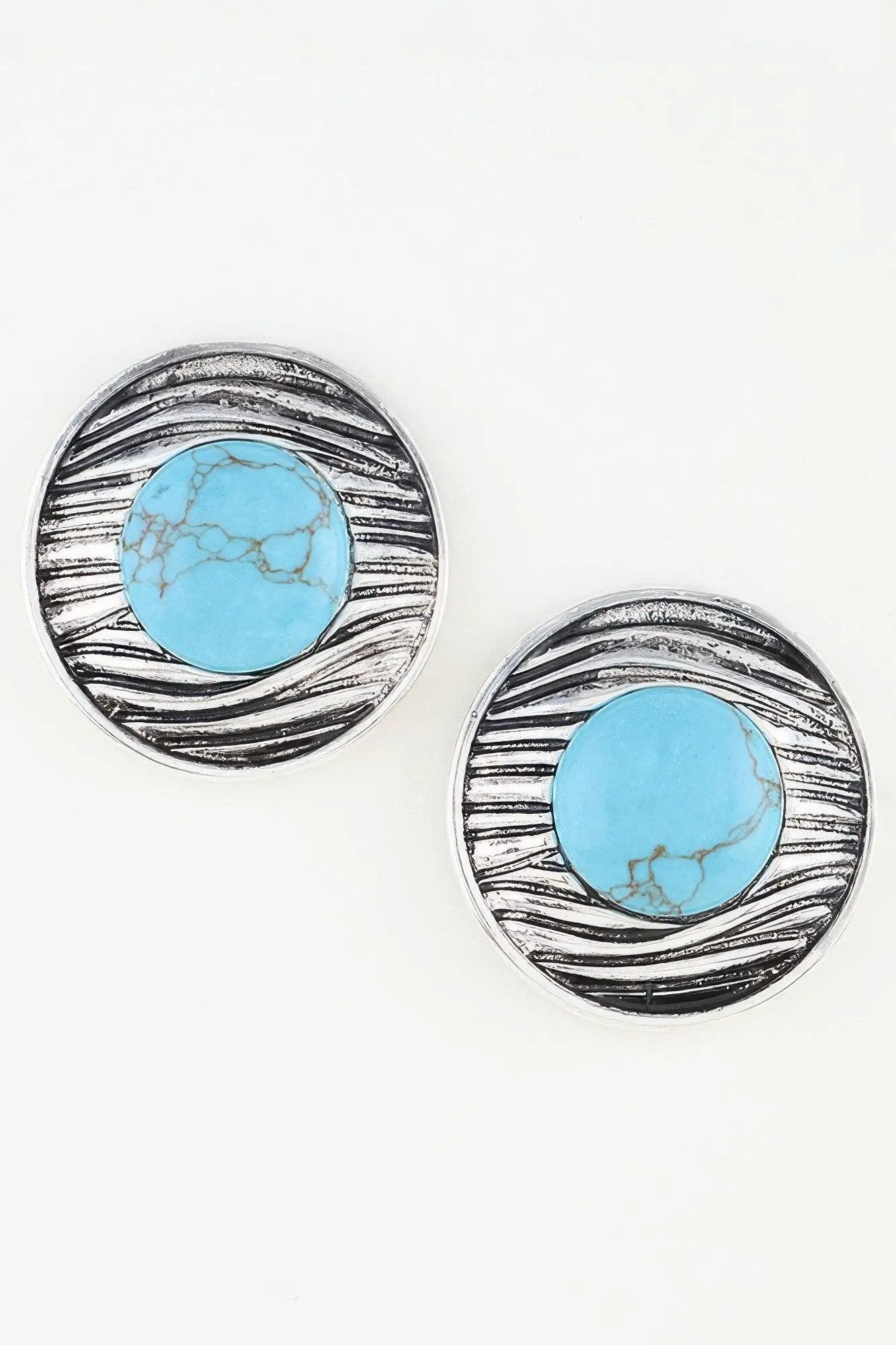 Women's Drop Earrings Antique Ribbed Planet BYMANYC ® New York VINTAGE TEXTURED SPHERICAL DANGLE - New Collection by BYMANYC New York