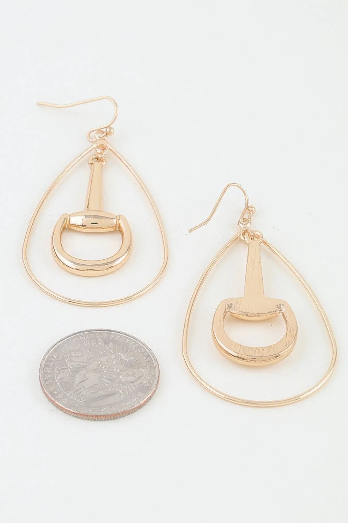 Women's Drop Earrings Modern Toggle Teardrop BYMANYC ® New York CONTEMPORARY SCULPTURAL FRAME DANGLE - New Collection by BYMANYC New York