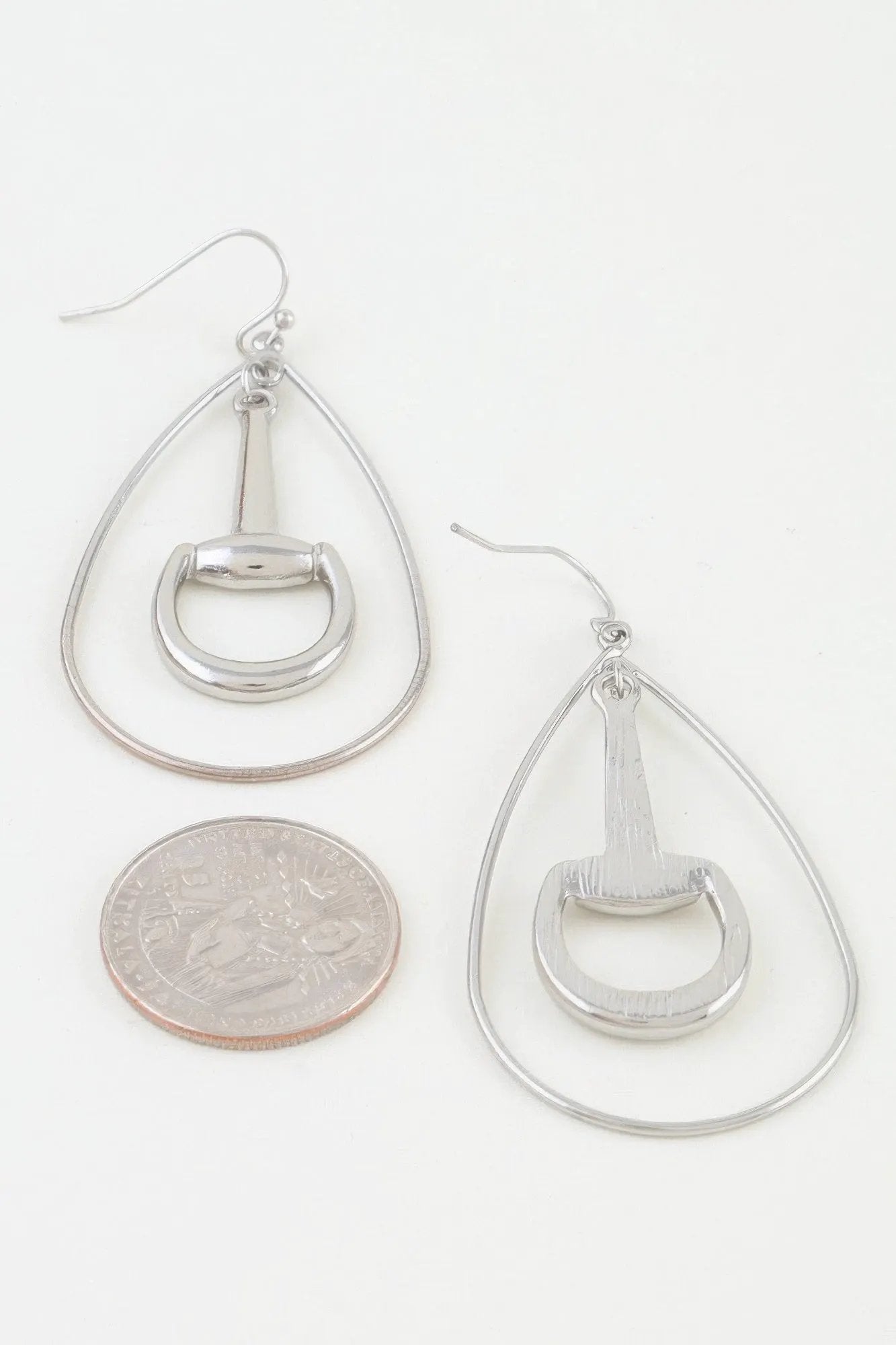 Women's Drop Earrings Modern Toggle Teardrop BYMANYC ® New York CONTEMPORARY SCULPTURAL FRAME DANGLE - New Collection by BYMANYC New York