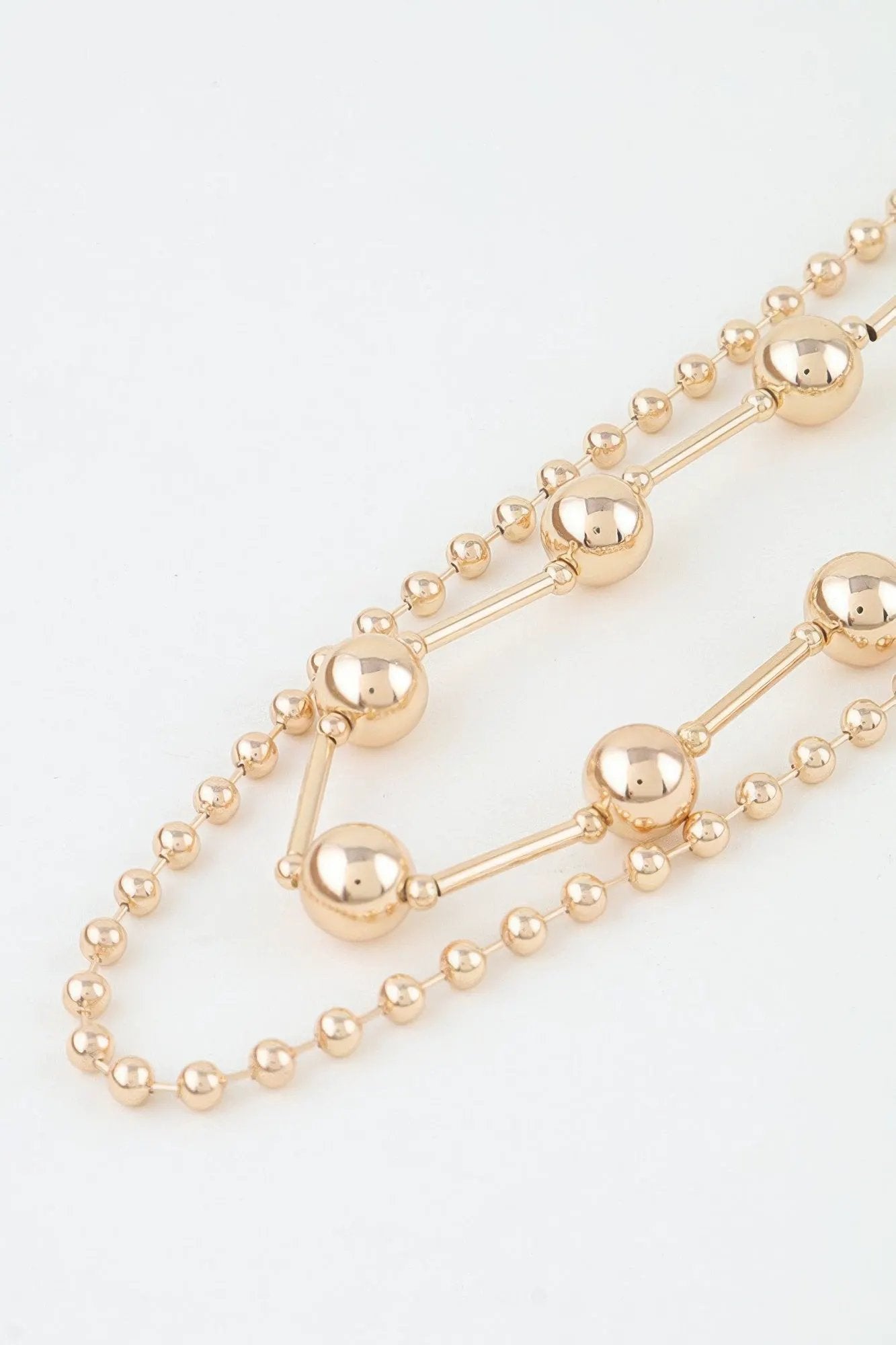 Women's Chain Necklace Double Polished Space BYMANYC ® New York CONTEMPORARY DUAL-LAYER LINK COLLAR - New Collection by BYMANYC New York