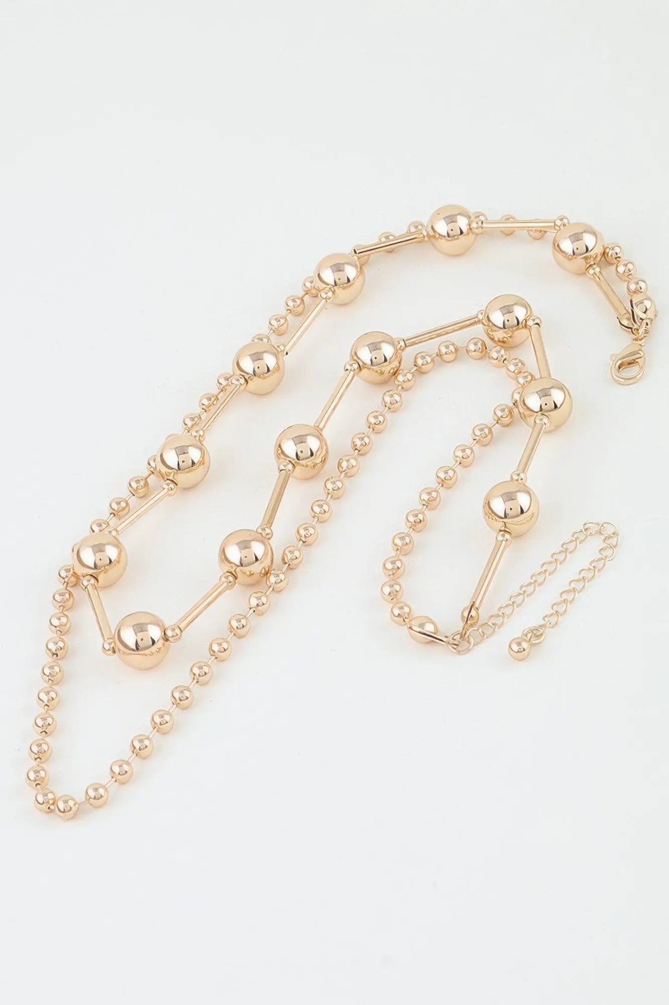 Women's Chain Necklace Double Polished Space BYMANYC ® New York CONTEMPORARY DUAL-LAYER LINK COLLAR - New Collection by BYMANYC New York