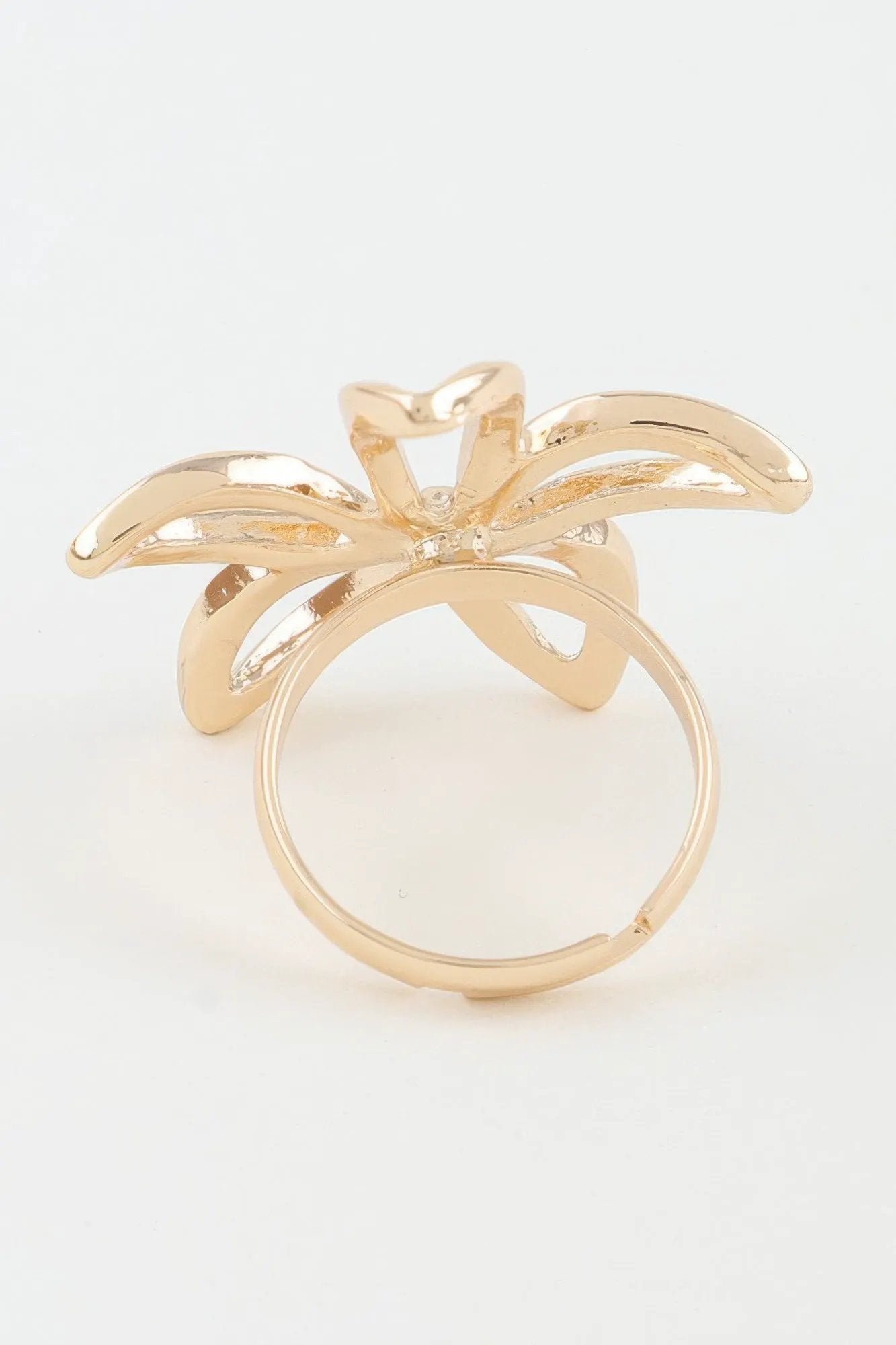 Women's Band Ring Polished Open Flower BYMANYC ® New York CONTEMPORARY FLORAL CUTOUT RING - New Collection by BYMANYC New York