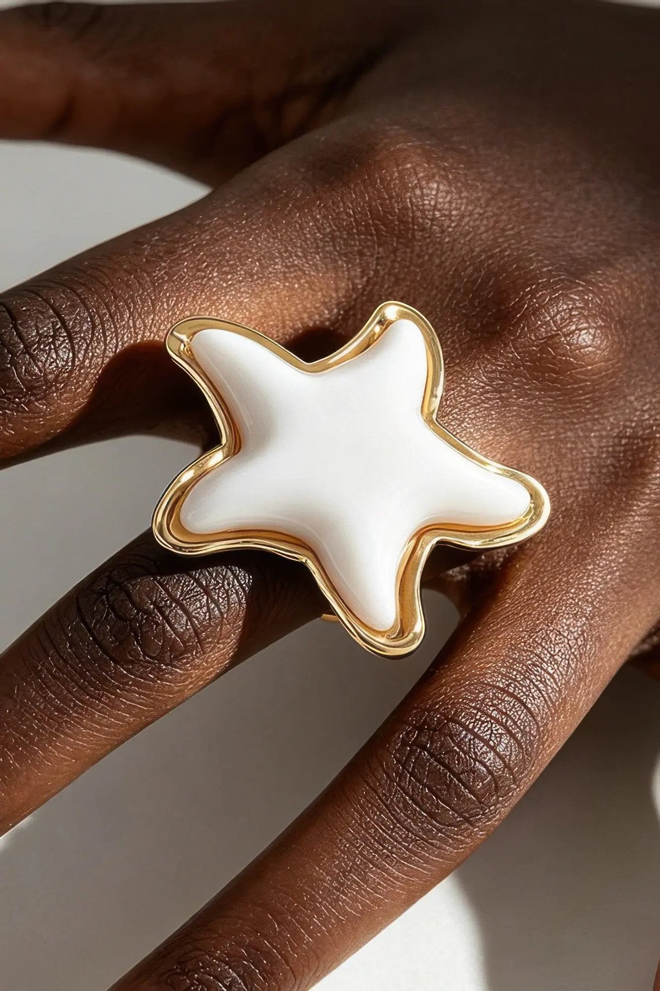 Women's Statement Ring Swimming Star BYMANYC ® New York CELESTIAL CELEBRATION SCULPTURAL BAND - New Collection by BYMANYC New York
