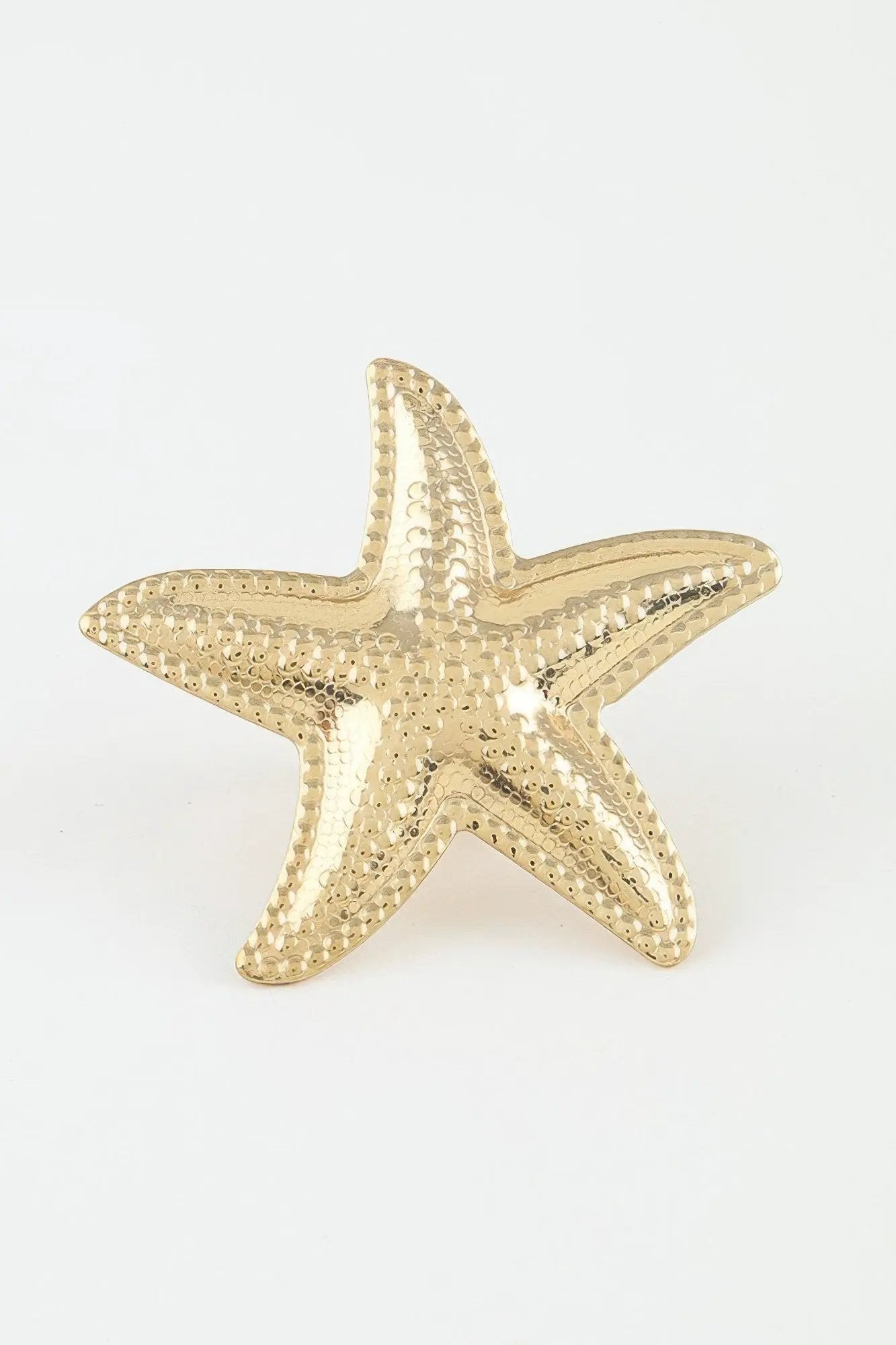 Women's Statement Ring Hammered Scale Starfish BYMANYC ® New York TEXTURED OCEANIC CELESTIAL BAND - New Collection by BYMANYC New York