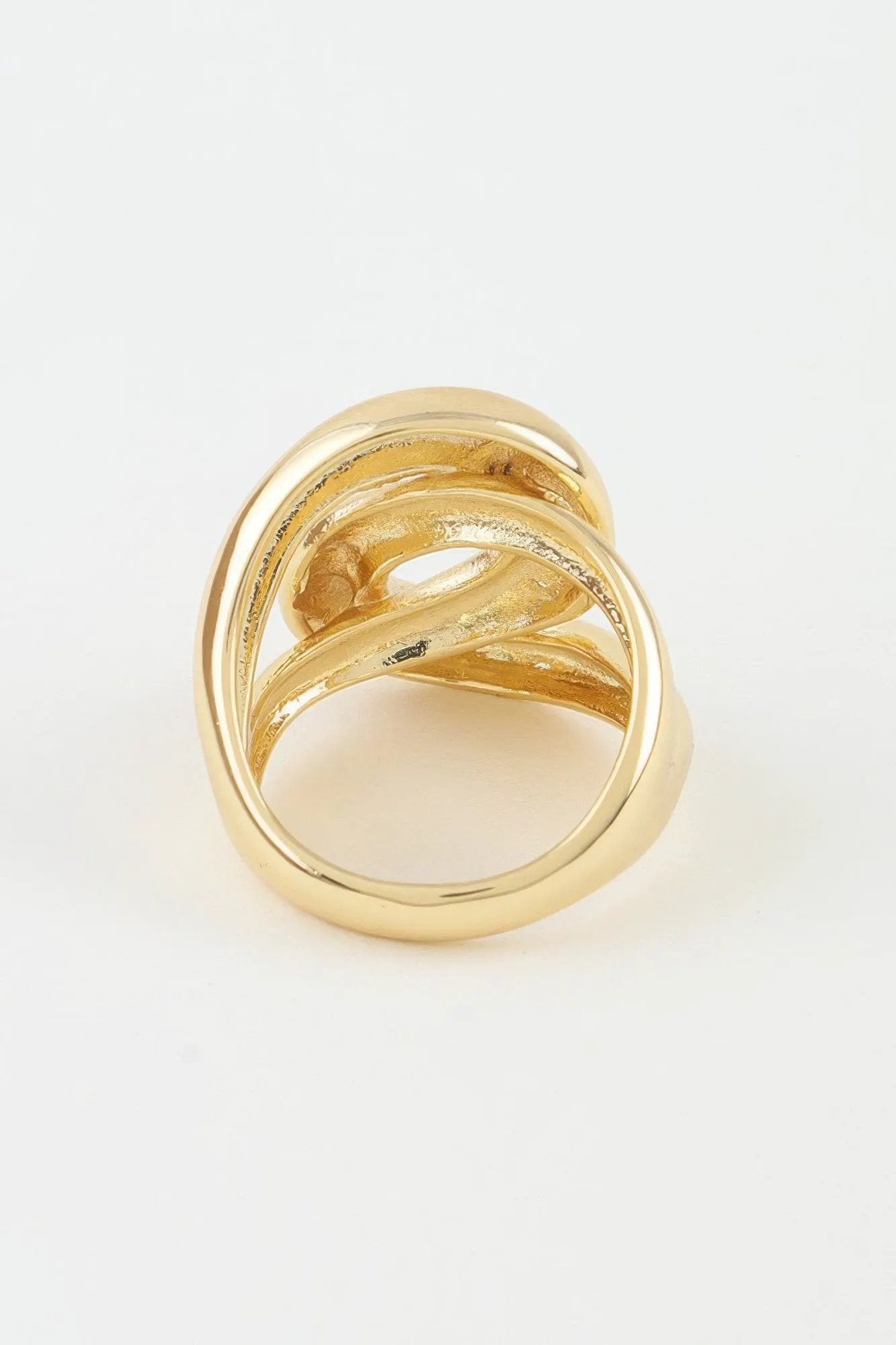 Women's Statement Ring Polished Interloop BYMANYC ® New York SLEEK GEOMETRIC TWIST BAND - New Collection by BYMANYC New York