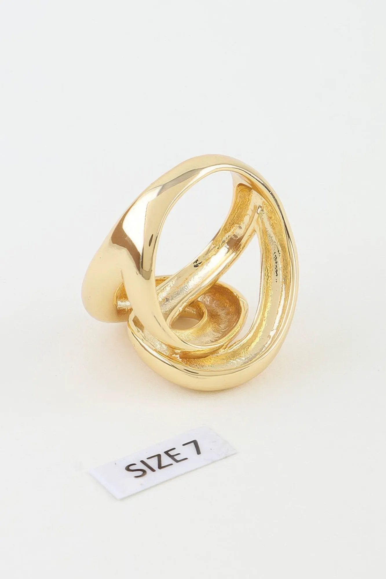 Women's Statement Ring Polished Interloop BYMANYC ® New York SLEEK GEOMETRIC TWIST BAND - New Collection by BYMANYC New York