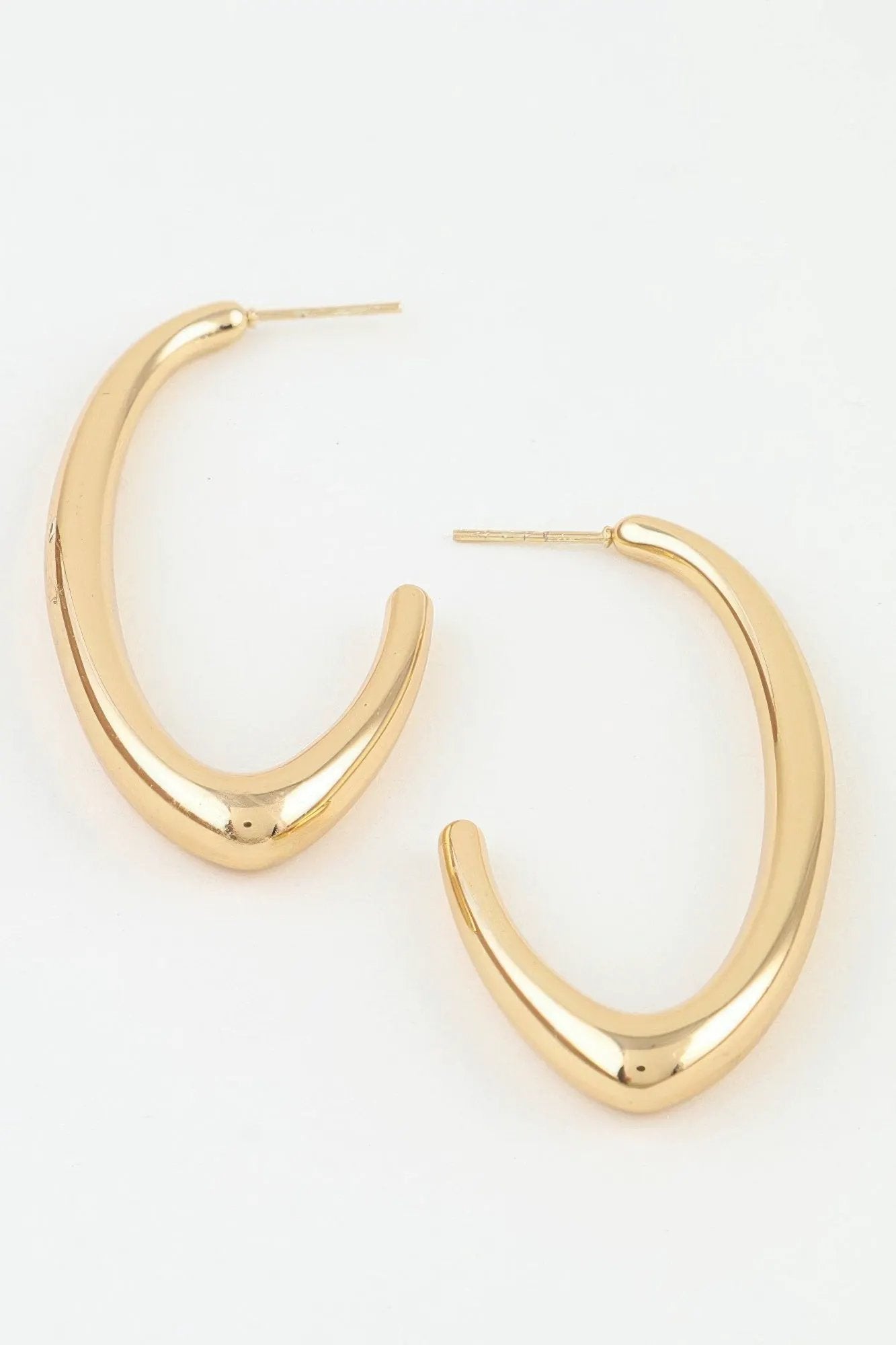 Women's Hoop Earrings Polished Cateye BYMANYC ® New York SLEEK GEOMETRIC EYE HOOPS - New Collection by BYMANYC New York