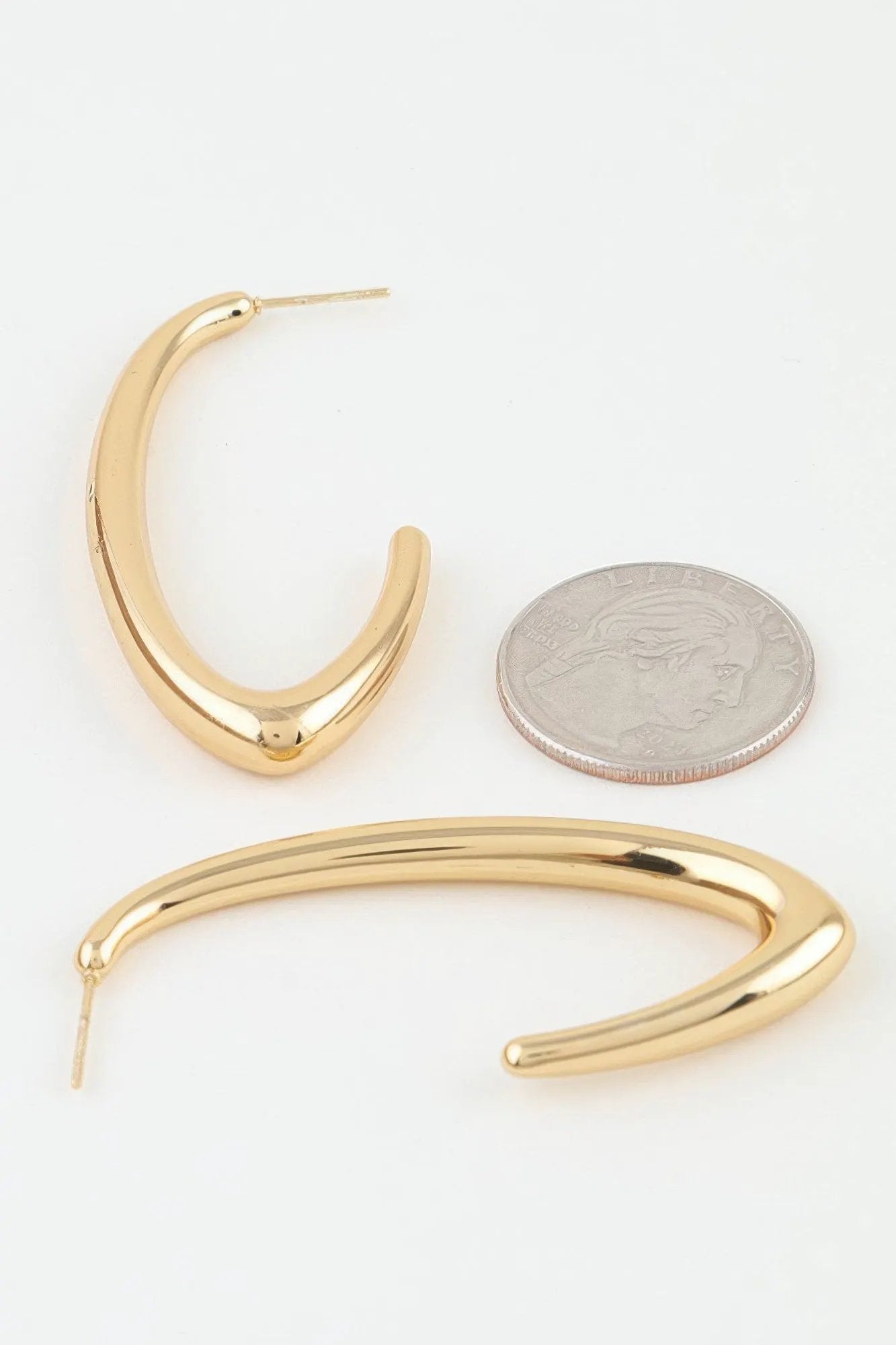 Women's Hoop Earrings Polished Cateye BYMANYC ® New York SLEEK GEOMETRIC EYE HOOPS - New Collection by BYMANYC New York