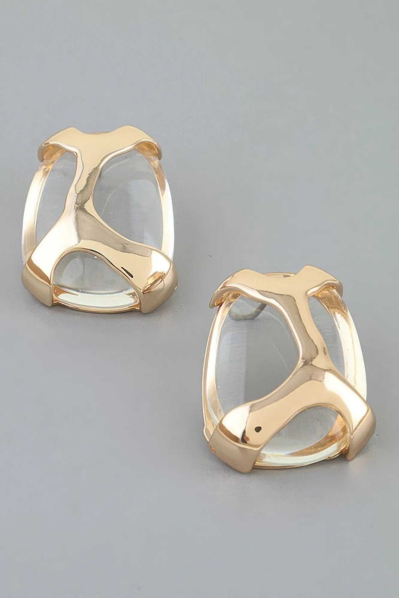 Women's Polished Transparent Stone Earrings BYMANYC ® New York CONTEMPORARY VIBRANT MODERN FASHION - New Collection by BYMANYC New York