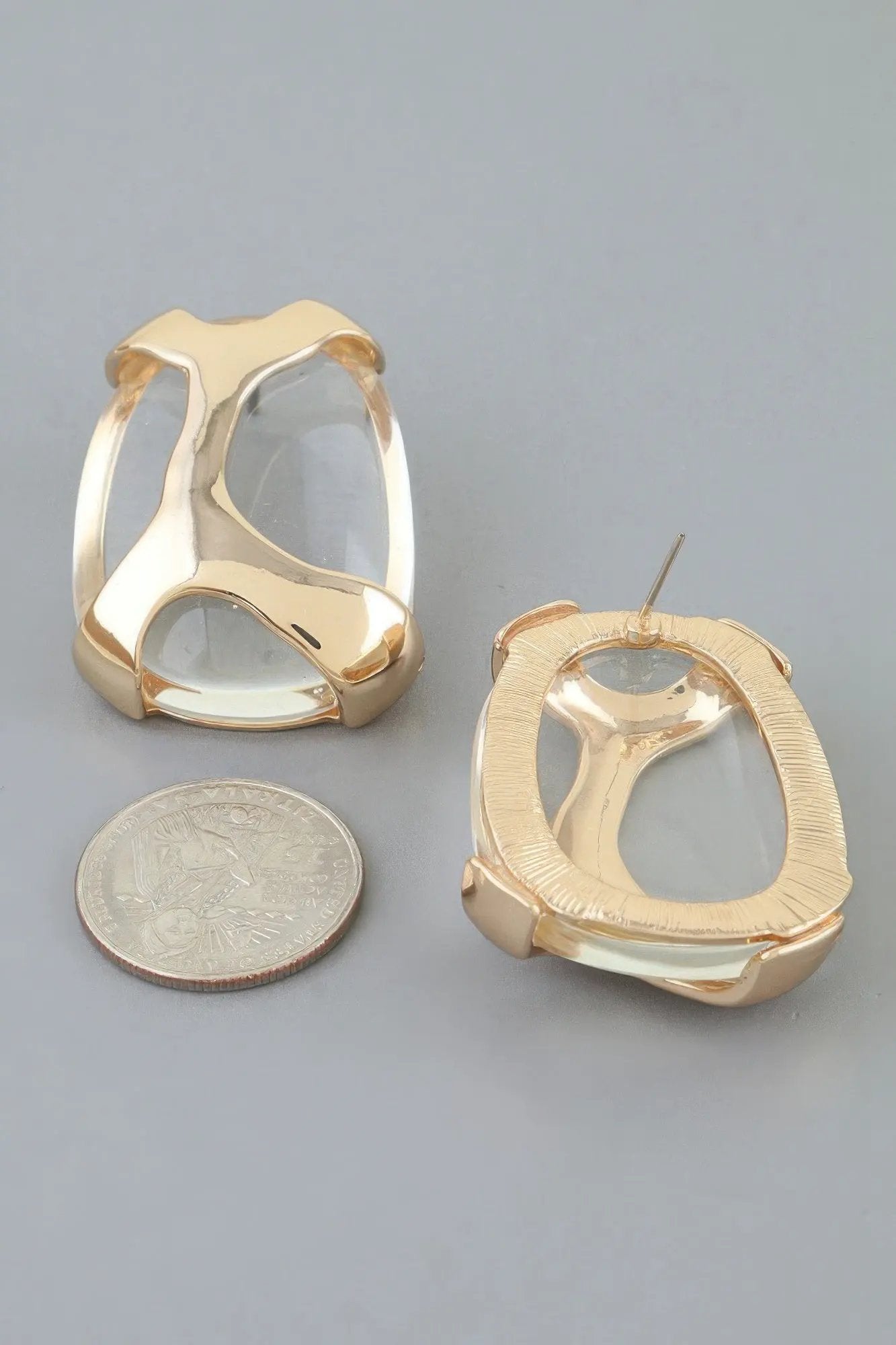 Women's Polished Transparent Stone Earrings BYMANYC ® New York CONTEMPORARY VIBRANT MODERN FASHION - New Collection by BYMANYC New York