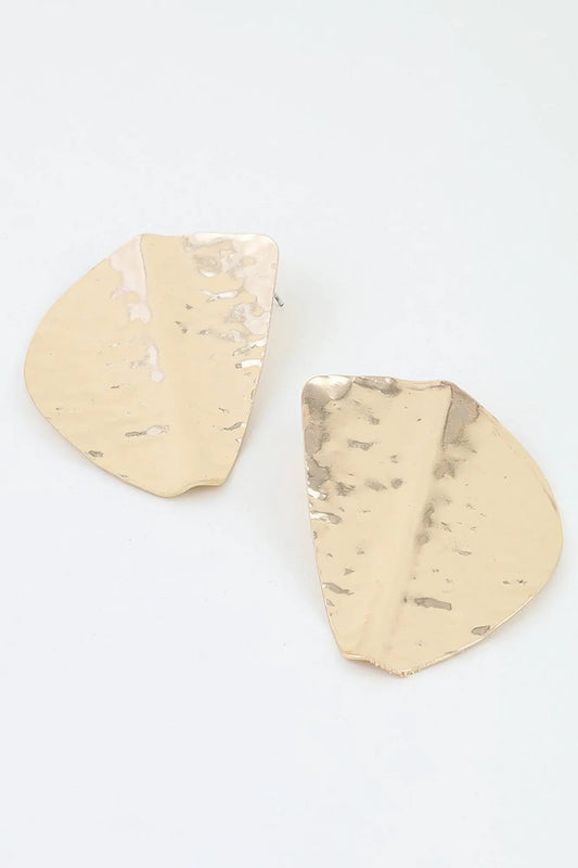 Women's Stud Earrings Hammered Fashion BYMANYC ® New York TEXTURED GEOMETRIC BUTTON EARRINGS - New Collection by BYMANYC New York