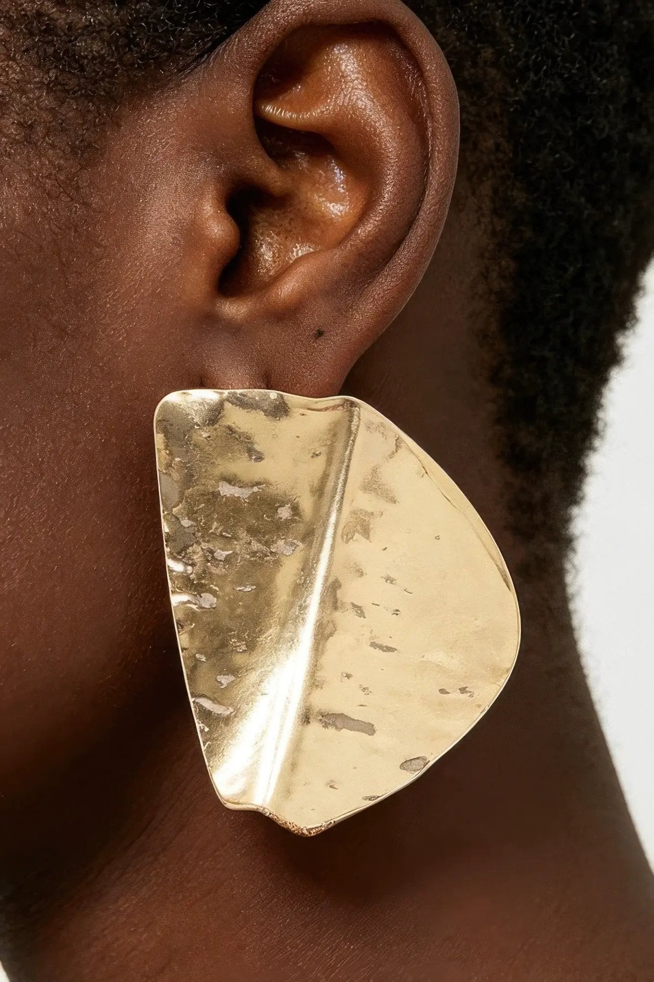 Women's Stud Earrings Hammered Fashion BYMANYC ® New York TEXTURED GEOMETRIC BUTTON EARRINGS - New Collection by BYMANYC New York