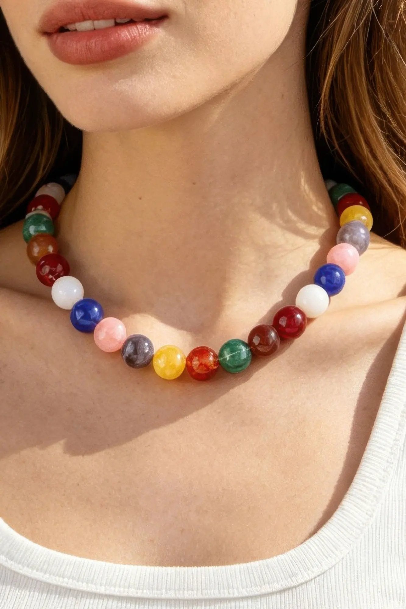 Women's Statement Necklace Multicolor Beaded BYMANYC ® New York VIBRANT ARTISANAL COLLAR - New Collection by BYMANYC New York