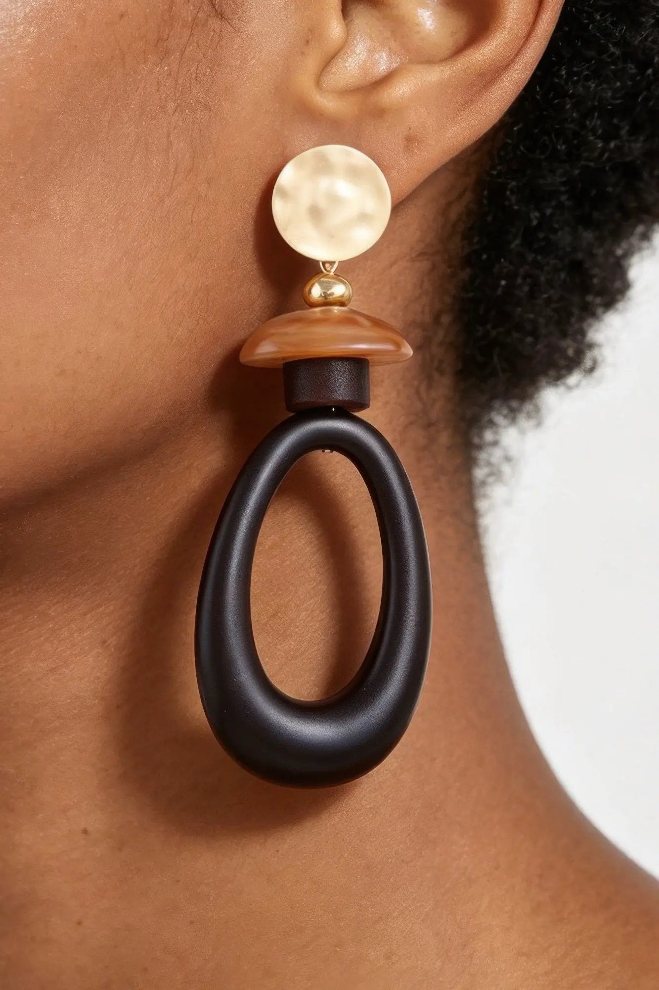 Women's Drop Earrings Modern Stone Open BYMANYC ® New York CONTEMPORARY GEOMETRIC CUTOUT DANGLE - New Collection by BYMANYC New York