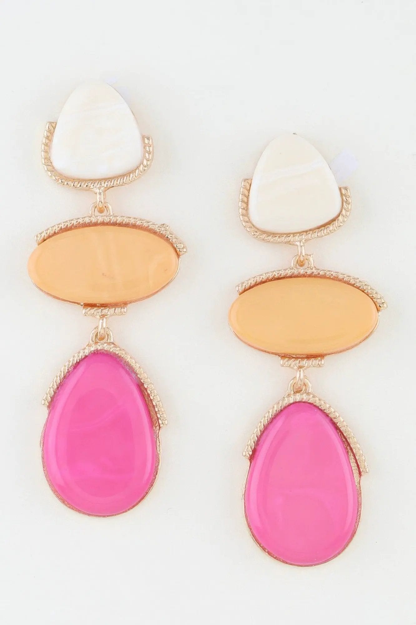 Women's Drop Earrings Retro Triple Stone BYMANYC ® New York VINTAGE CASCADE DANGLE EARRINGS - New Collection by BYMANYC New York