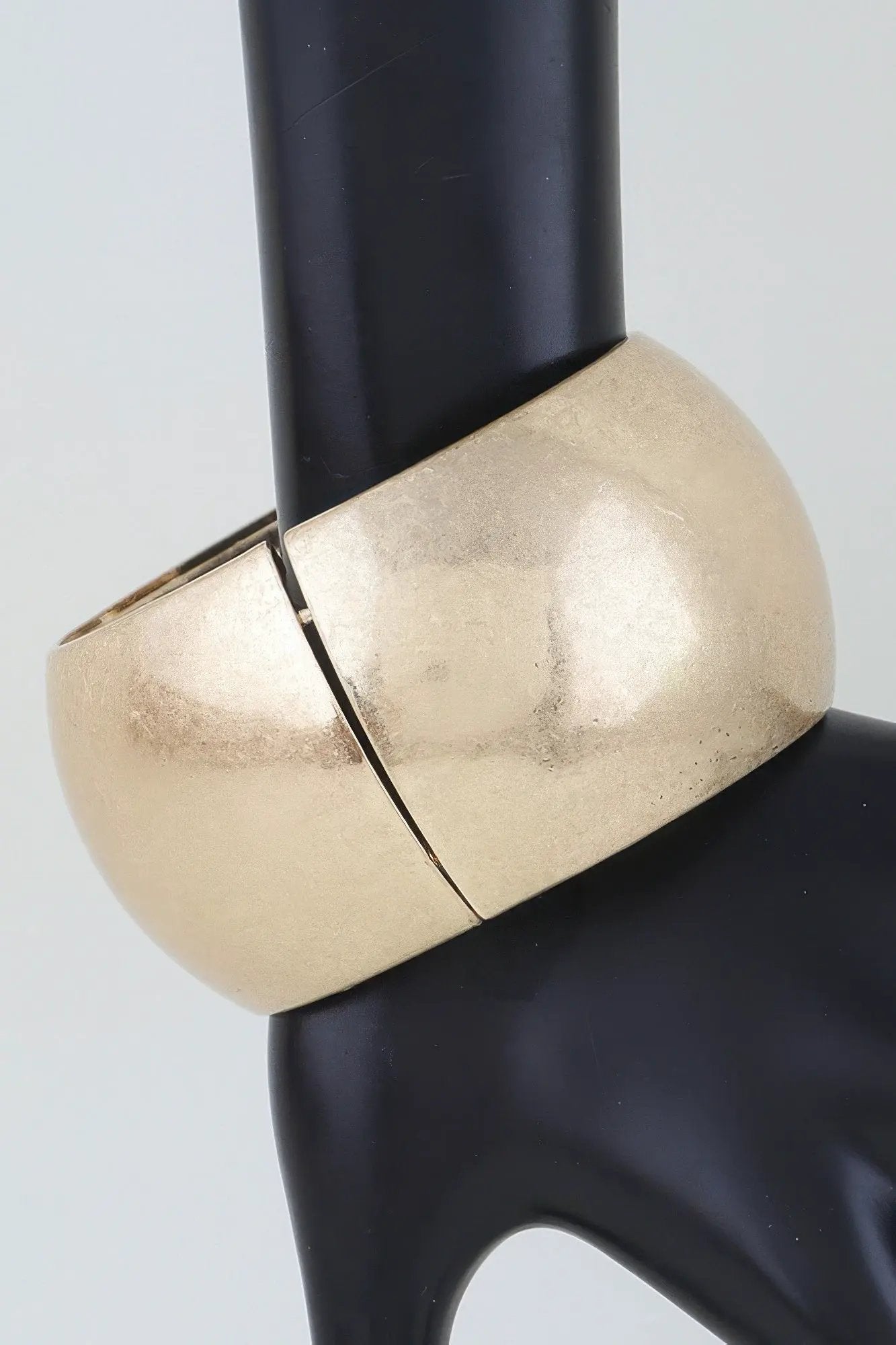 Women's Cuff Bracelet Polished Matte Wide Dome BYMANYC ® New York MODERN SCULPTURAL BANGLE - New Collection by BYMANYC New York