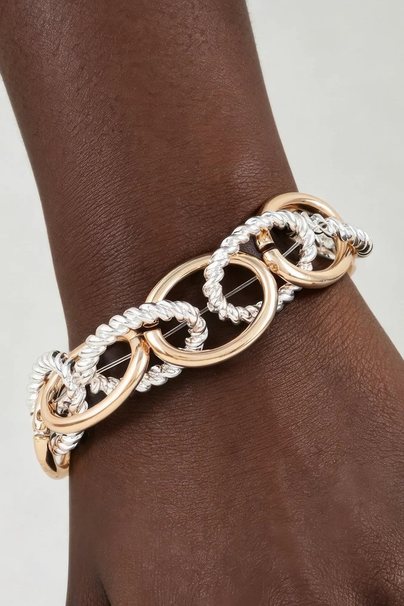 Women's Chain Bracelet Multi Twisted Link BYMANYC ® New York DYNAMIC WOVEN LINK BRACELET - New Collection by BYMANYC New York