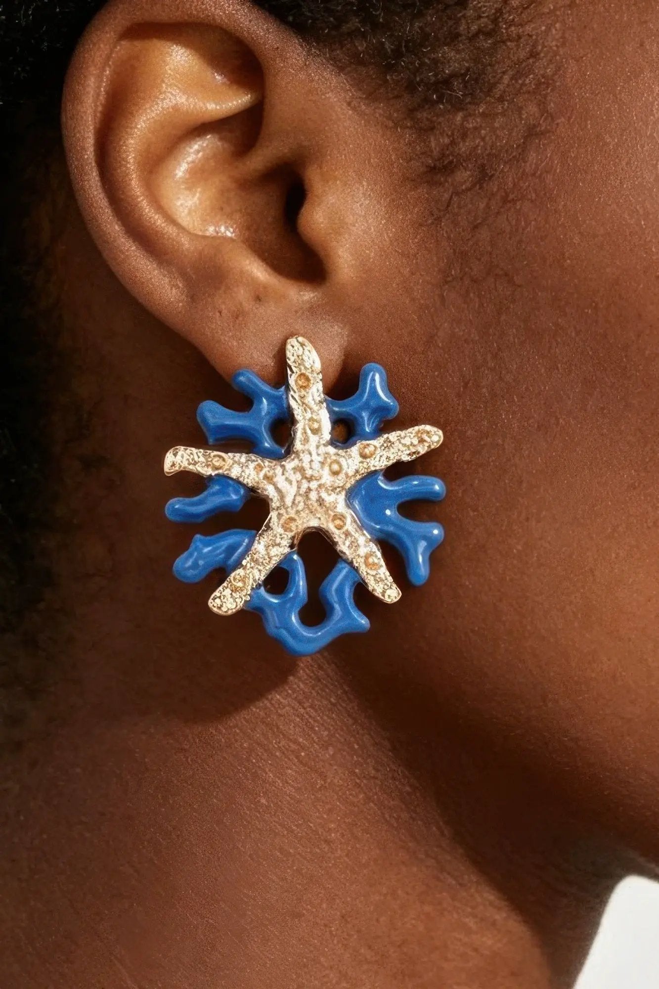 Women's Earrings Studs Starfish BYMANYC ® New York HAMPTONS CORAL - New Collection by BYMANYC New York