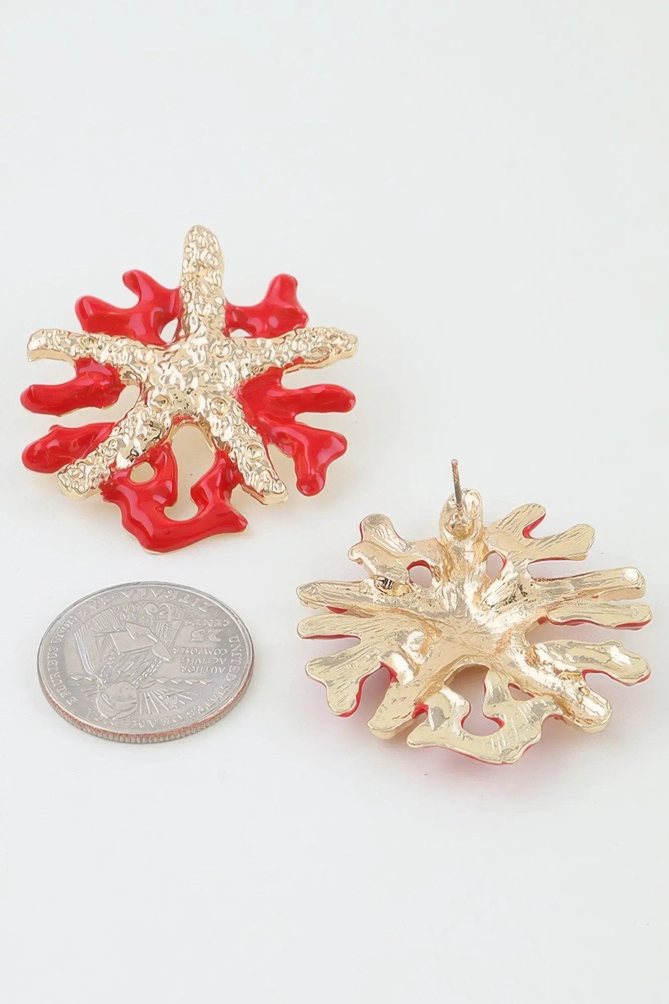 Women's Earrings Studs Starfish BYMANYC ® New York HAMPTONS CORAL - New Collection by BYMANYC New York