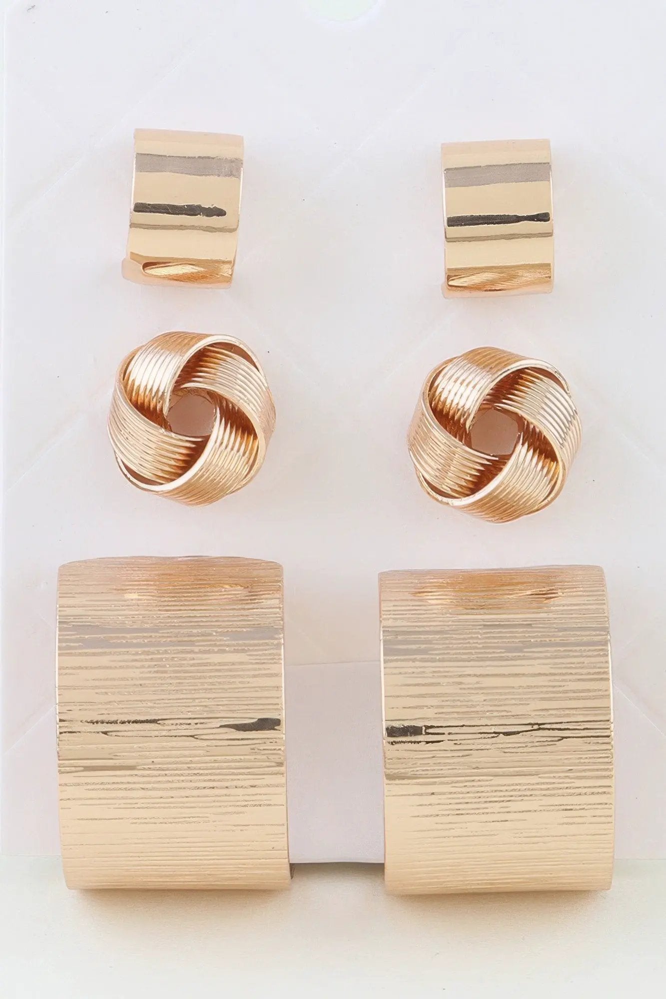 Women's Earrings Multi-Pack Hoops BYMANYC ® New York SOHO CARVED - New Collection by BYMANYC New York