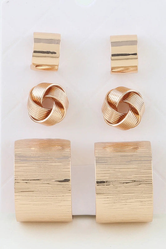 Women's Earrings Multi-Pack Hoops BYMANYC ® New York SOHO CARVED - New Collection by BYMANYC New York