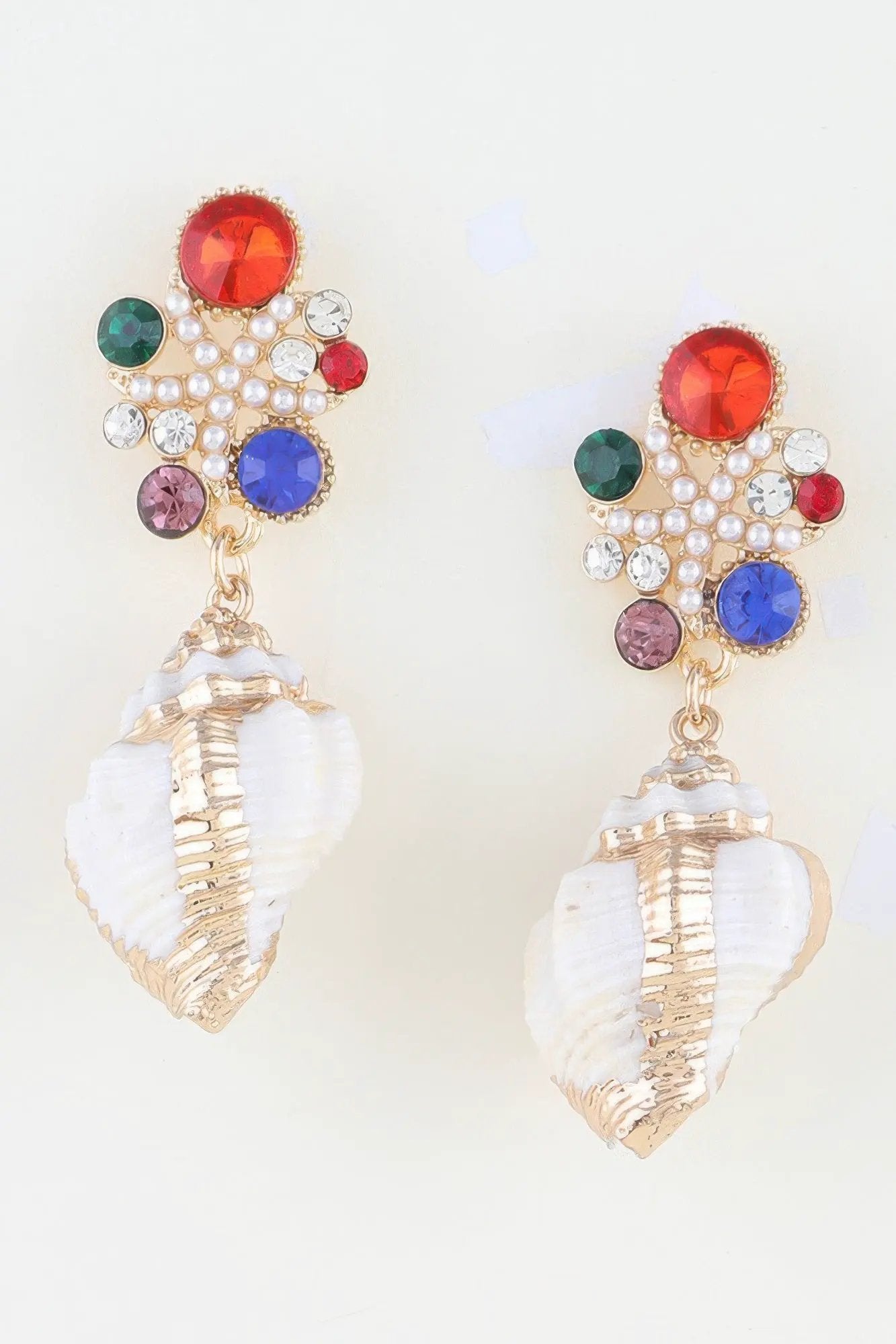 Women's Earrings Drops Shell BYMANYC ® New York HAMPTONS SUMMER SHELL - New Collection by BYMANYC New York