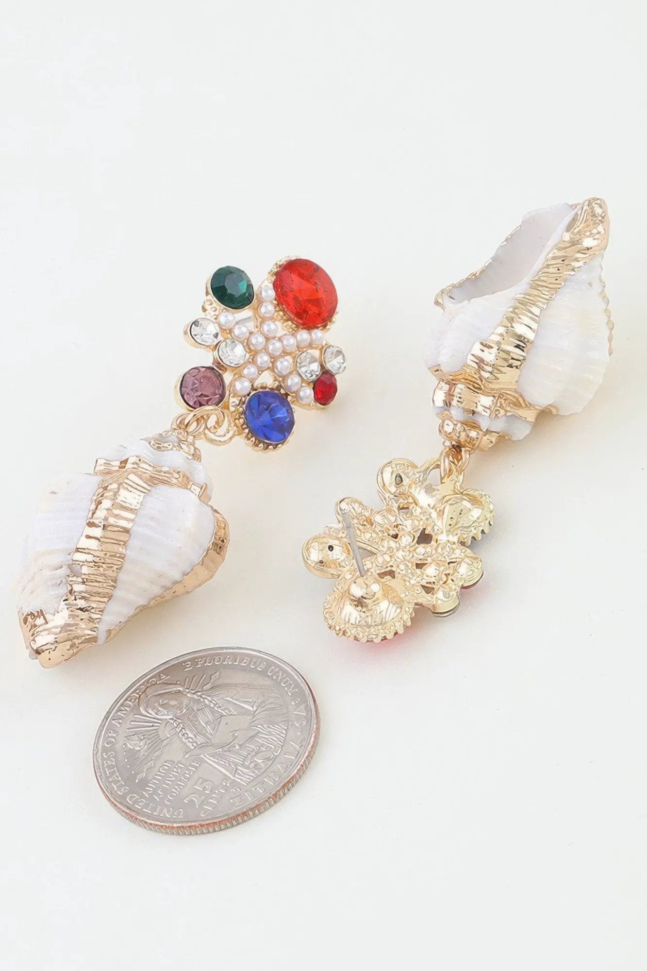 Women's Earrings Drops Shell BYMANYC ® New York HAMPTONS SUMMER SHELL - New Collection by BYMANYC New York