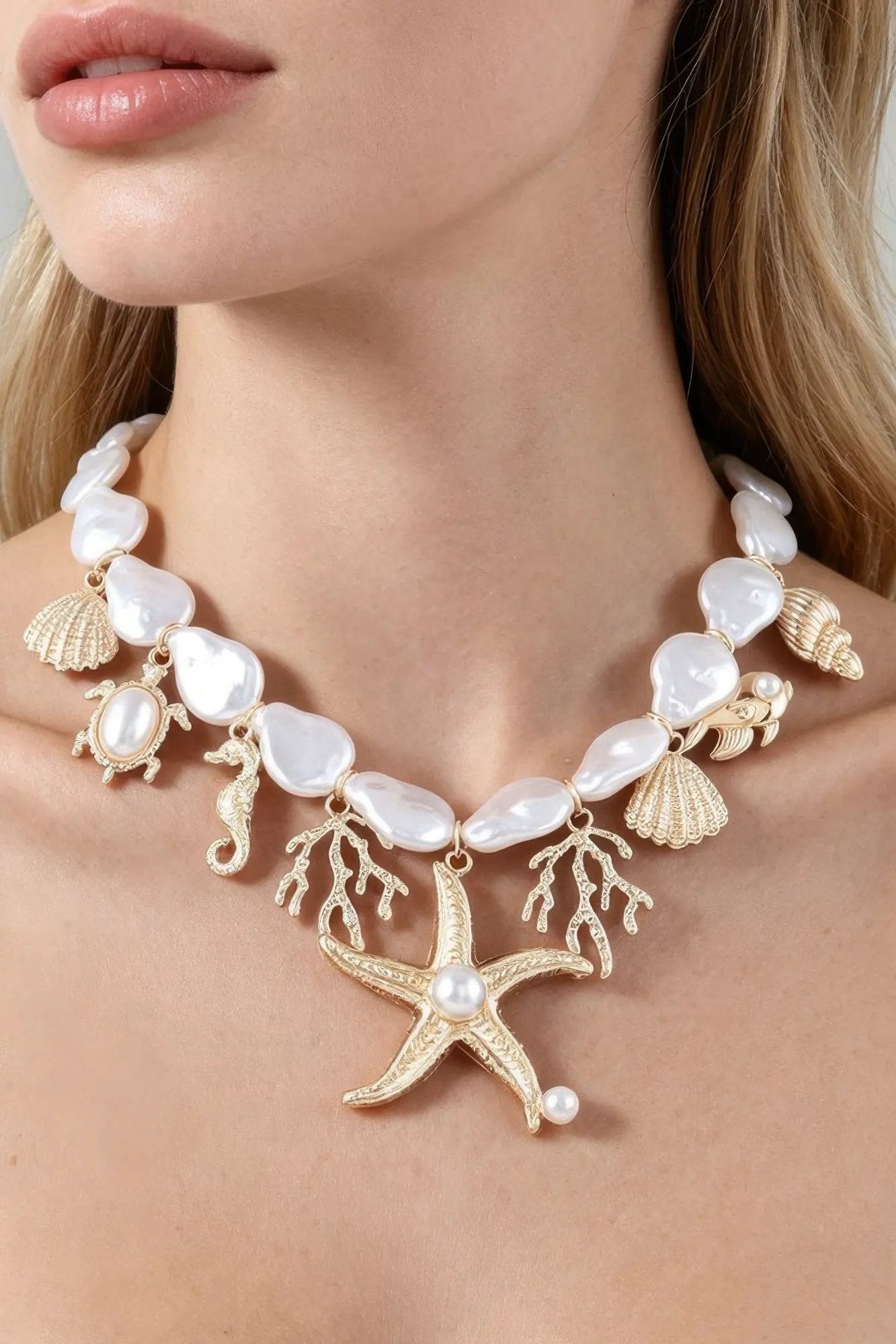 Women's Necklace Beaded Charms BYMANYC ® New York HAMPTONS UNDER THE SEA - New Collection by BYMANYC New York