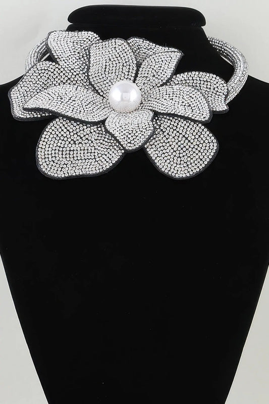 Women's Necklace Choker Floral BYMANYC ® New York SOHO BEJEWELED BLOOM - New Collection by BYMANYC New York