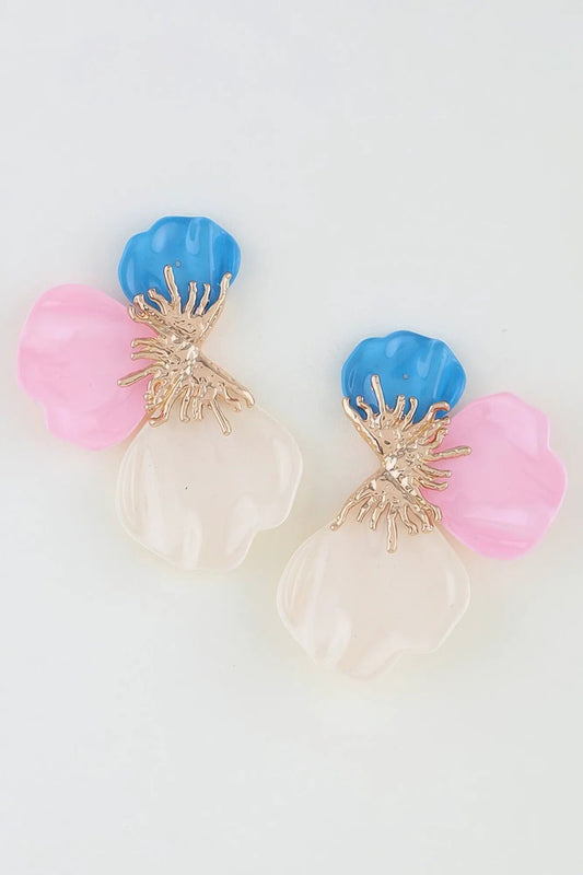 Women's Earrings Studs Floral BYMANYC ® New York HAMPTONS SCALE FLOWER - New Collection by BYMANYC New York