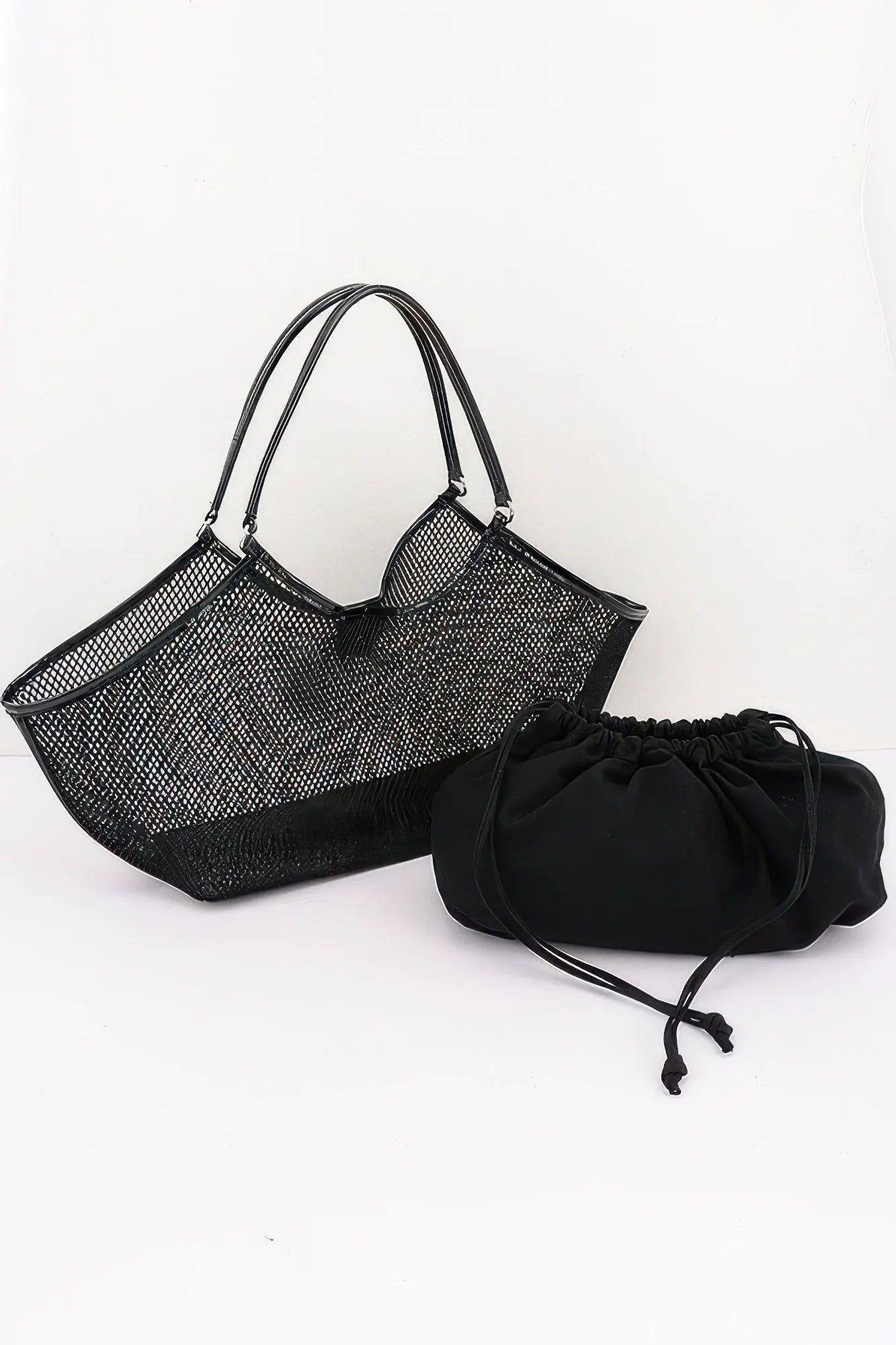 Women's Tote Bag Mesh With Removable Liner BYMANYC ® New York CONTEMPORARY AIRY VERSATILE SHOPPER - New Collection by BYMANYC New York
