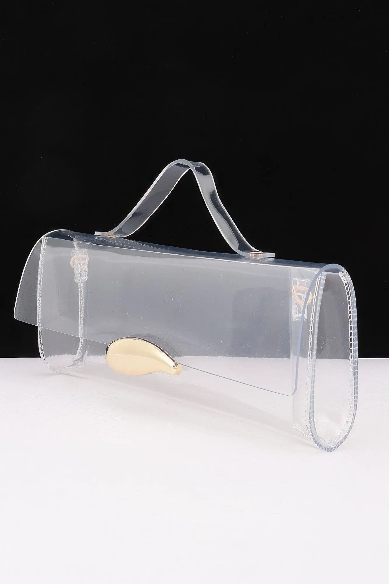 Women's Top Handle Bag Transparent BYMANYC ® New York CONTEMPORARY CLEAR STRUCTURED PURSE - New Collection by BYMANYC New York